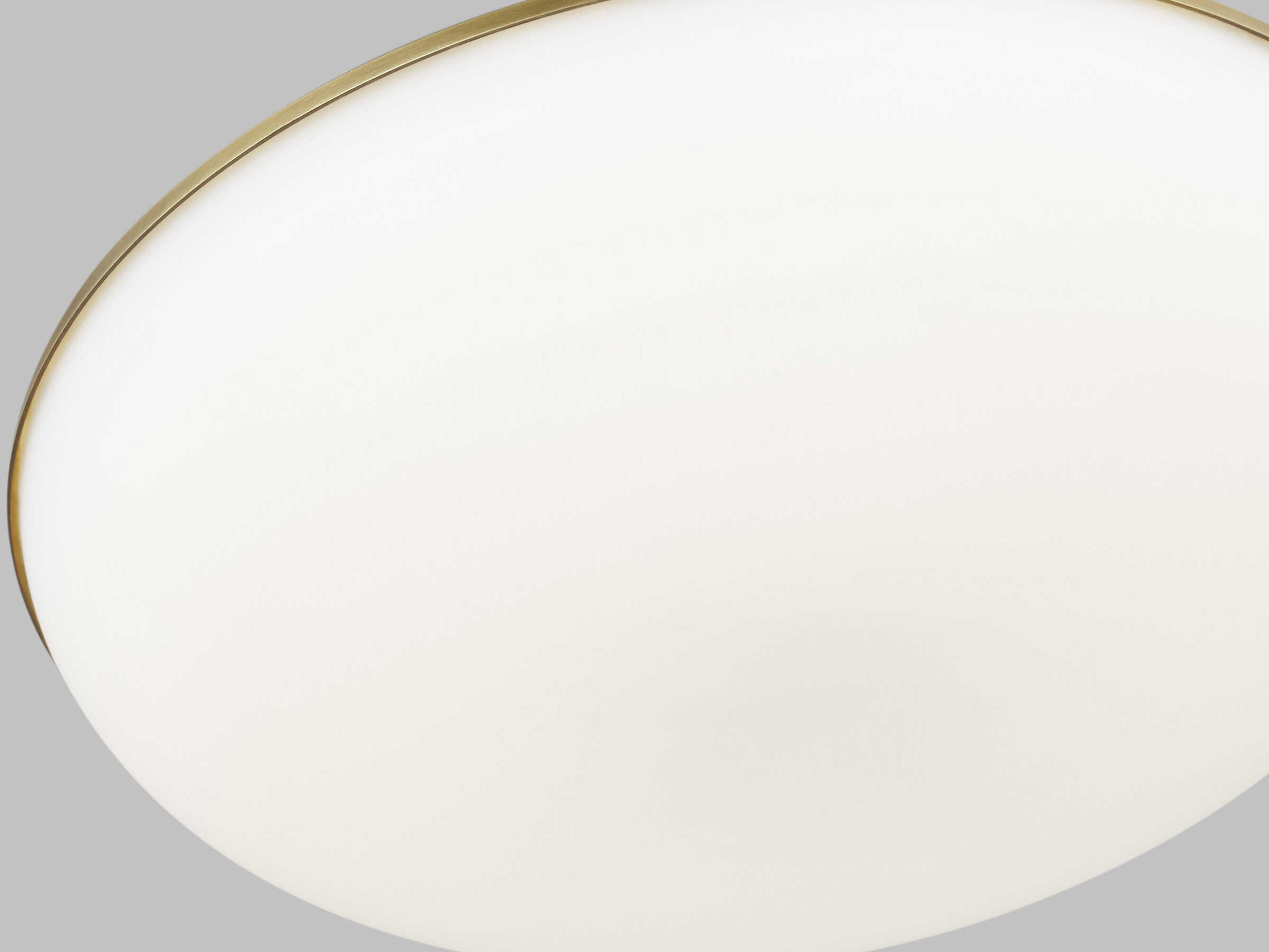 Visual Comfort Modern Megan 1-Light Plated Brass Bowl Flush Mount