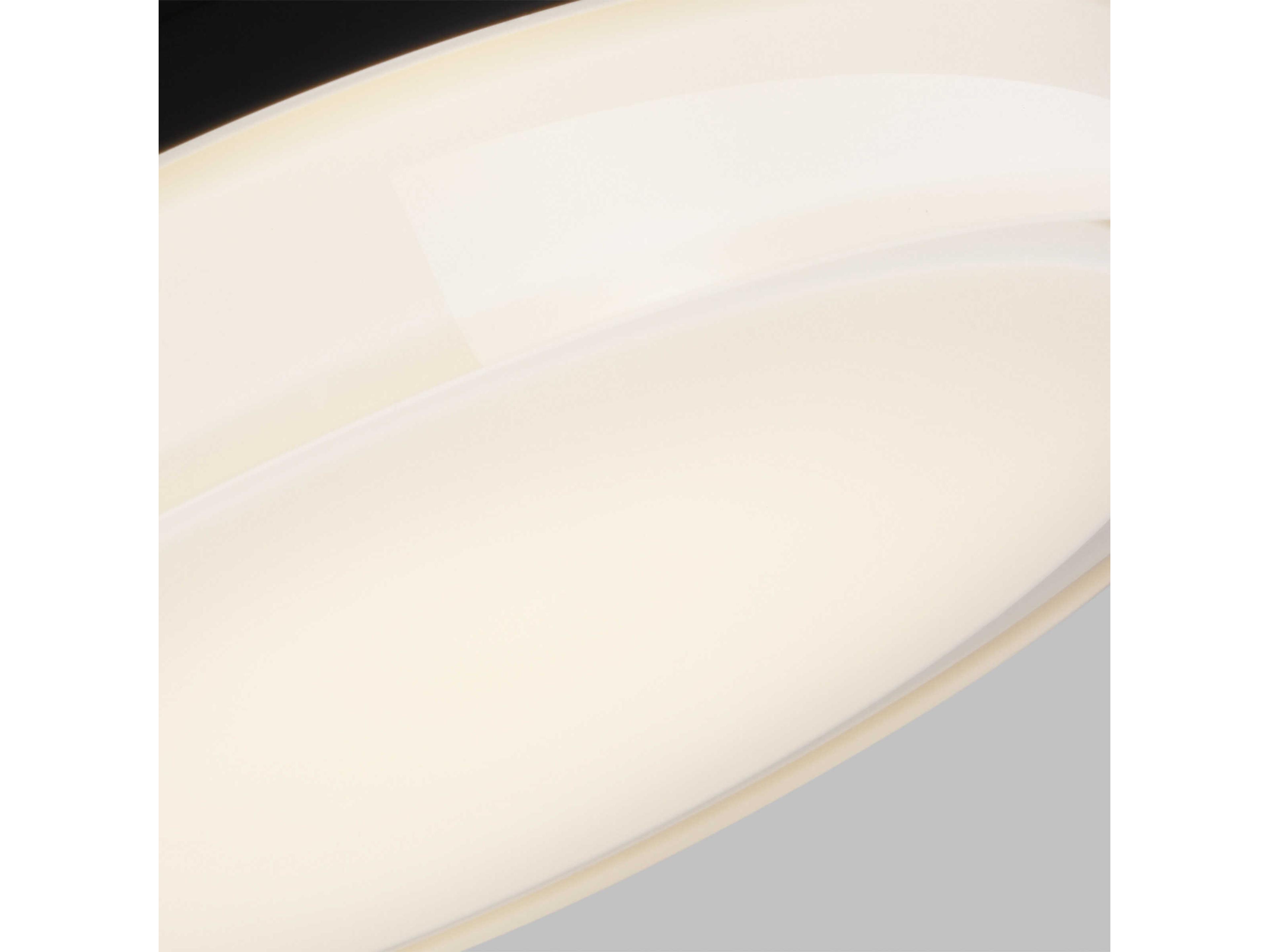 Visual Comfort Modern Sen 1-Light Nightshade Black Round Flush Mount