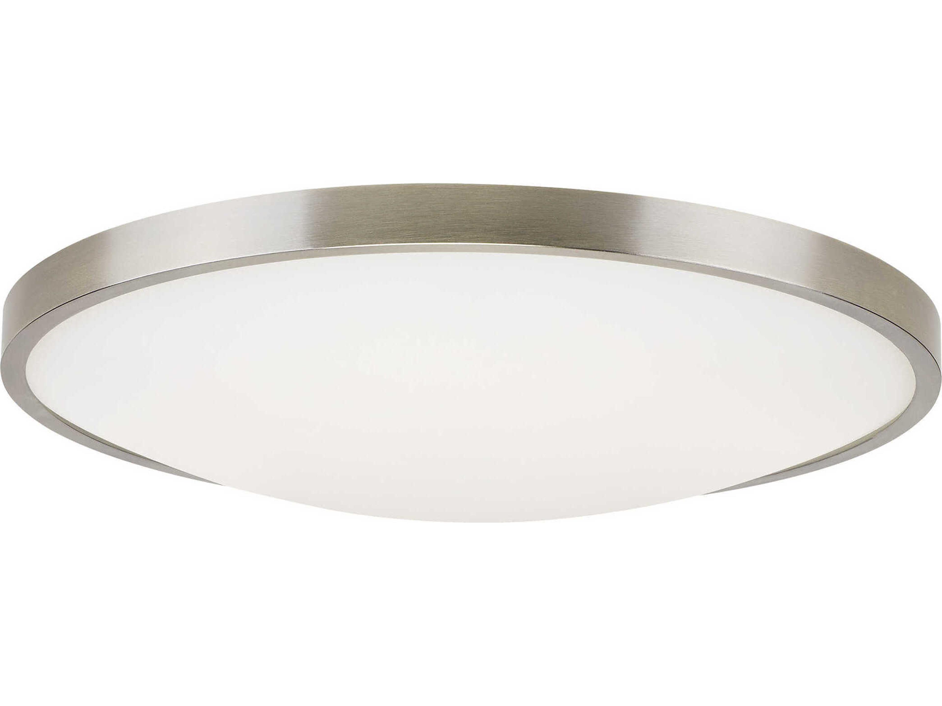 Vance 13 Inch Flush Mount Ceiling Light Satin Nickel