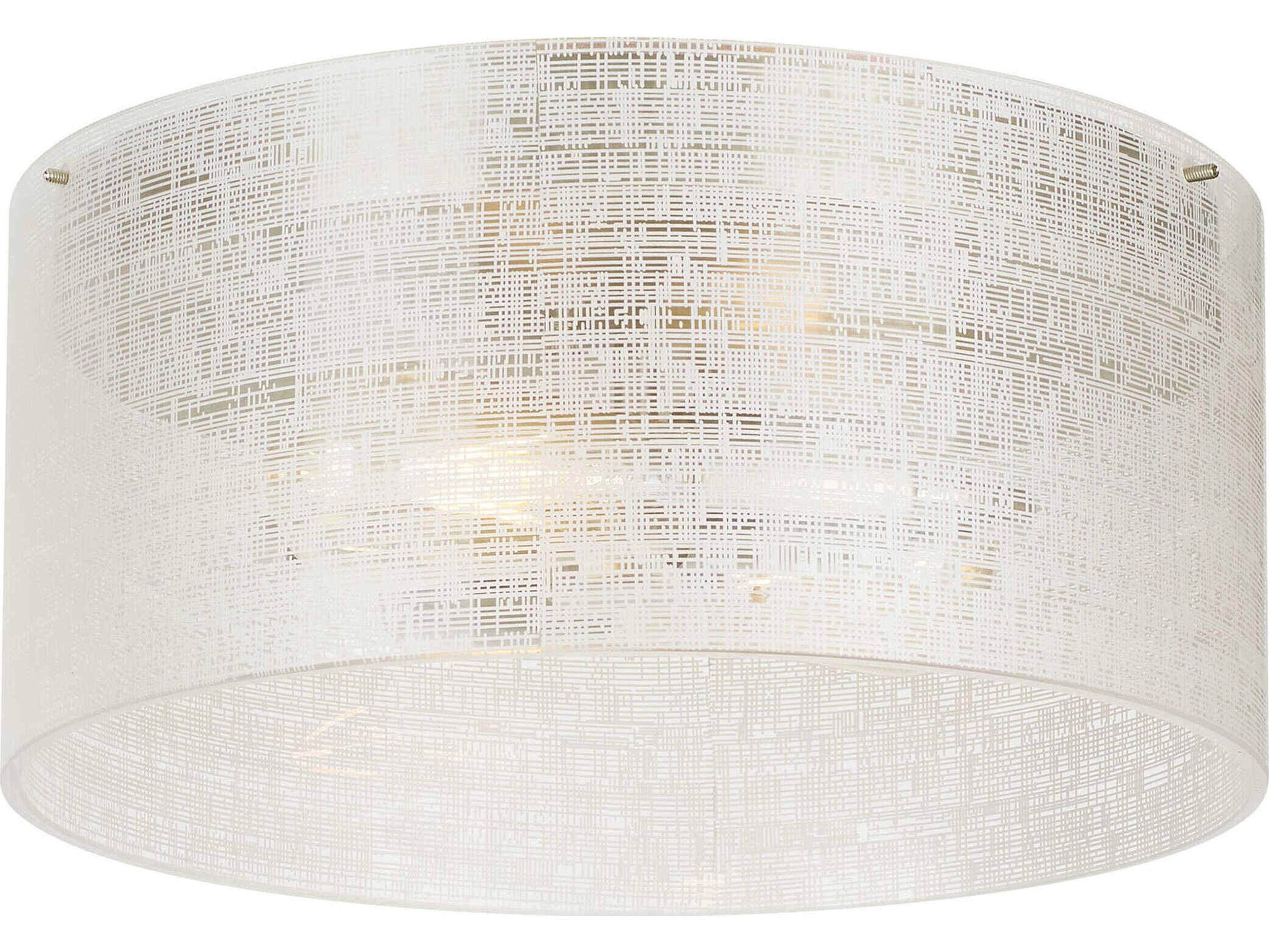 Vetra Flush Mount Ceiling Light Satin Nickel