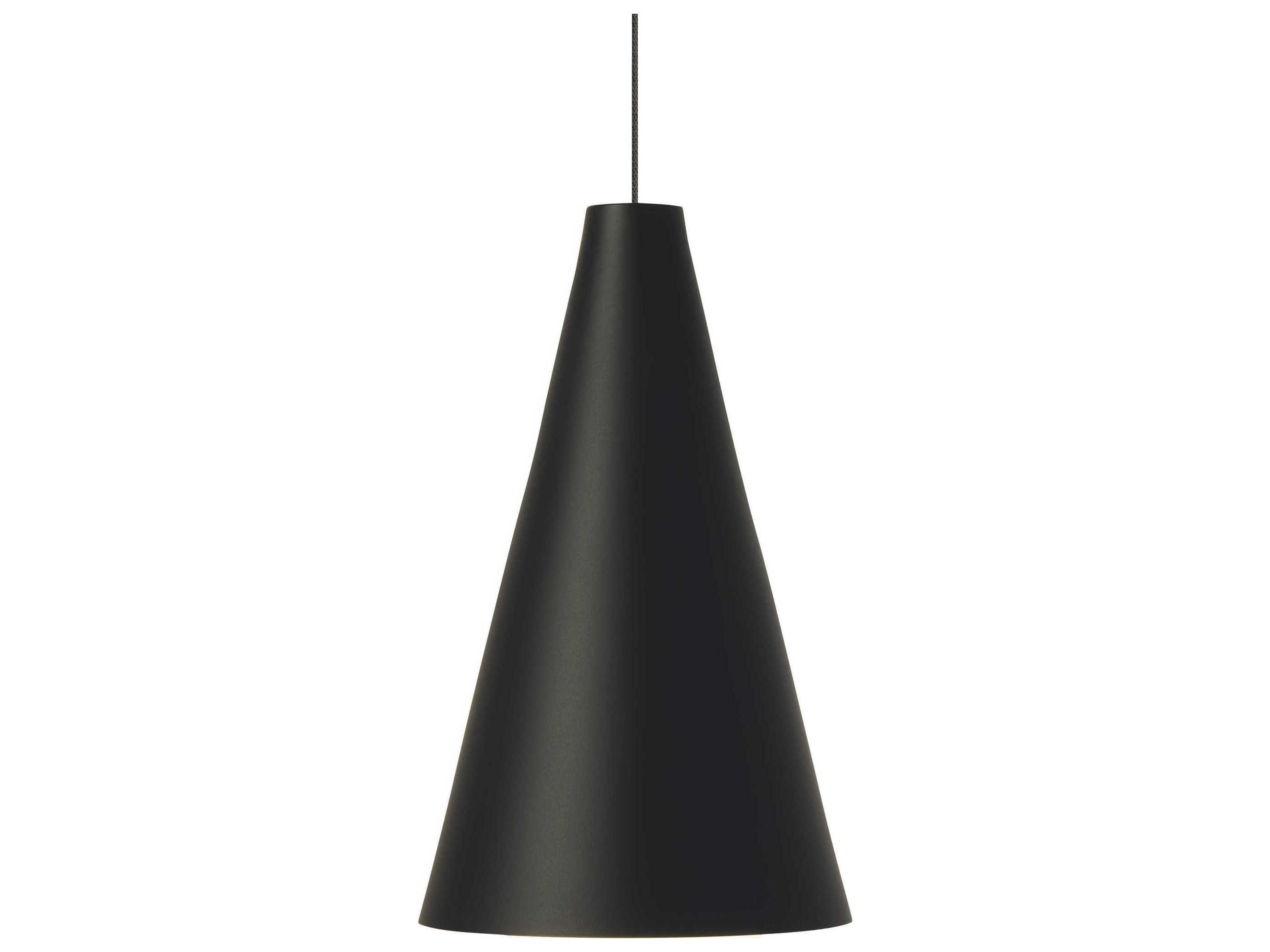 Visual Comfort Modern Joni 1-Light Nightshade Black Mini Pendant