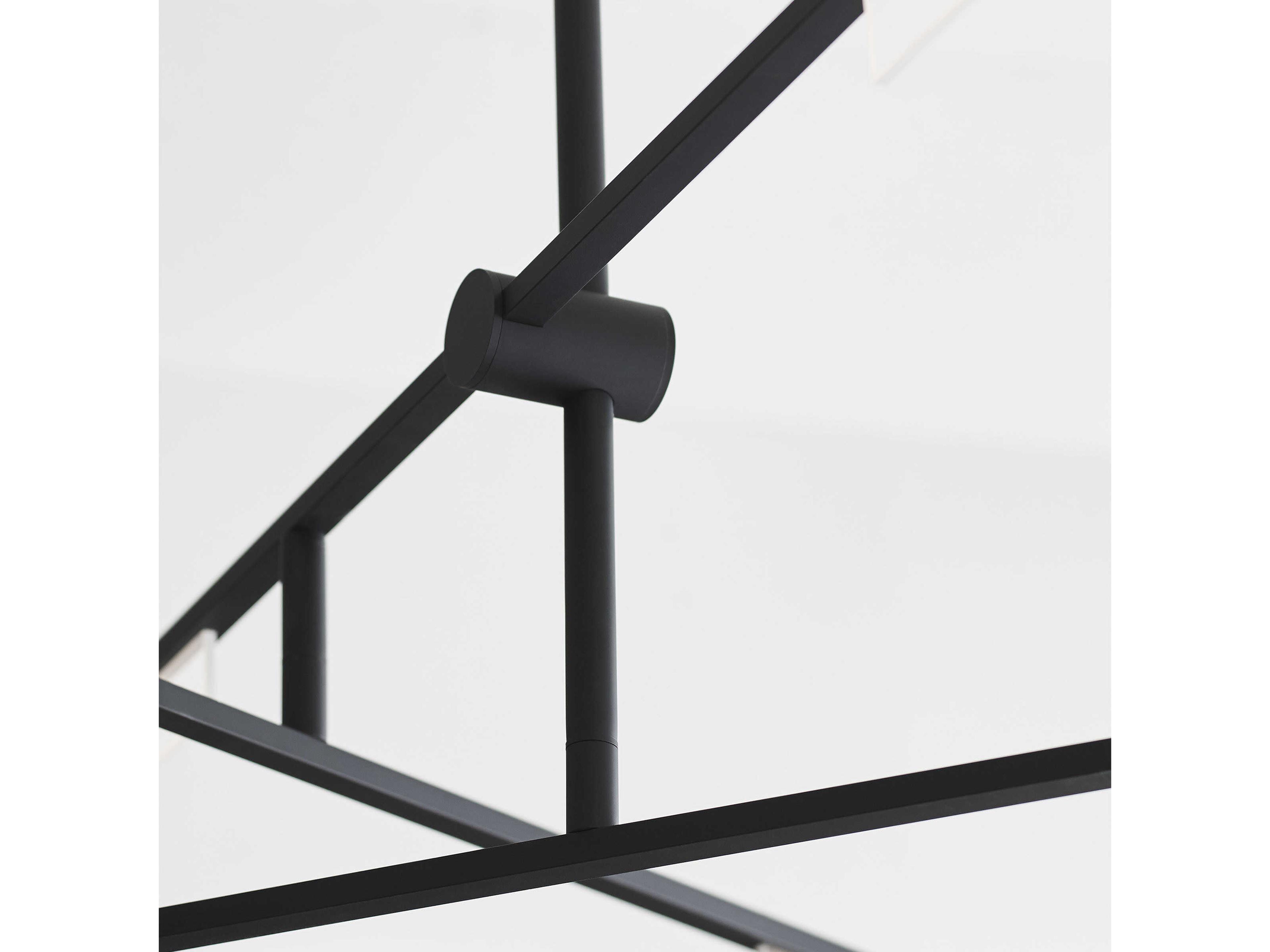 Visual Comfort Modern Klee 3-Light Nightshade Black Linear Chandelier