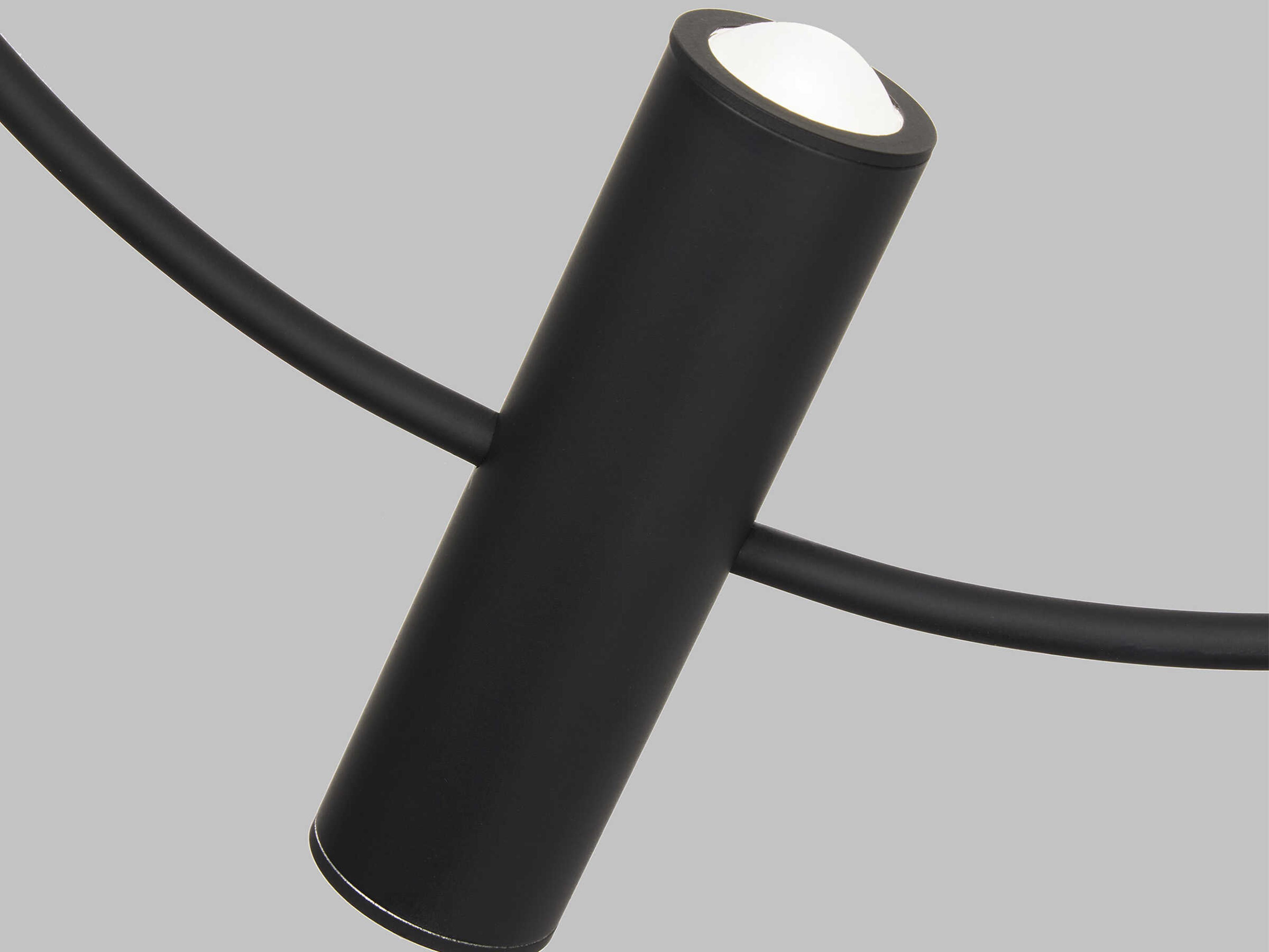 Visual Comfort Modern Layla 1-Light Nightshade Black Round Pendant