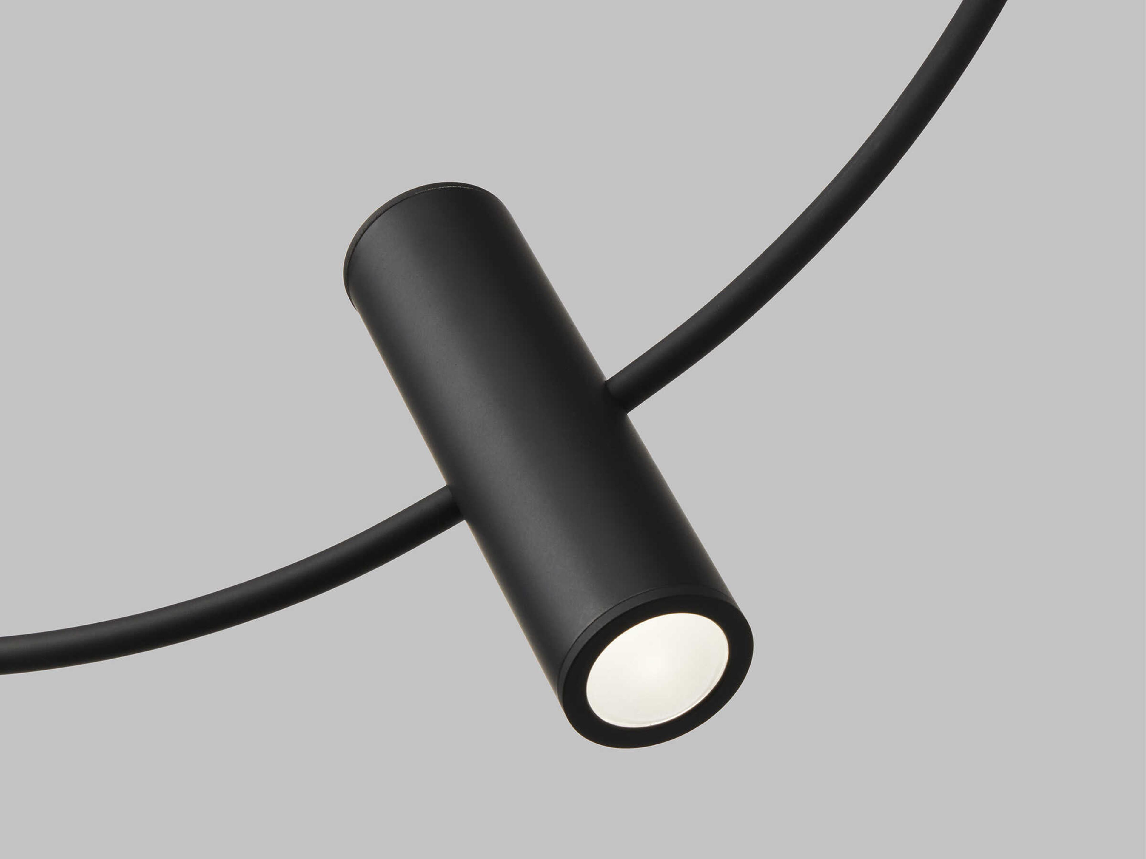 Visual Comfort Modern Layla 1-Light Nightshade Black Round Pendant