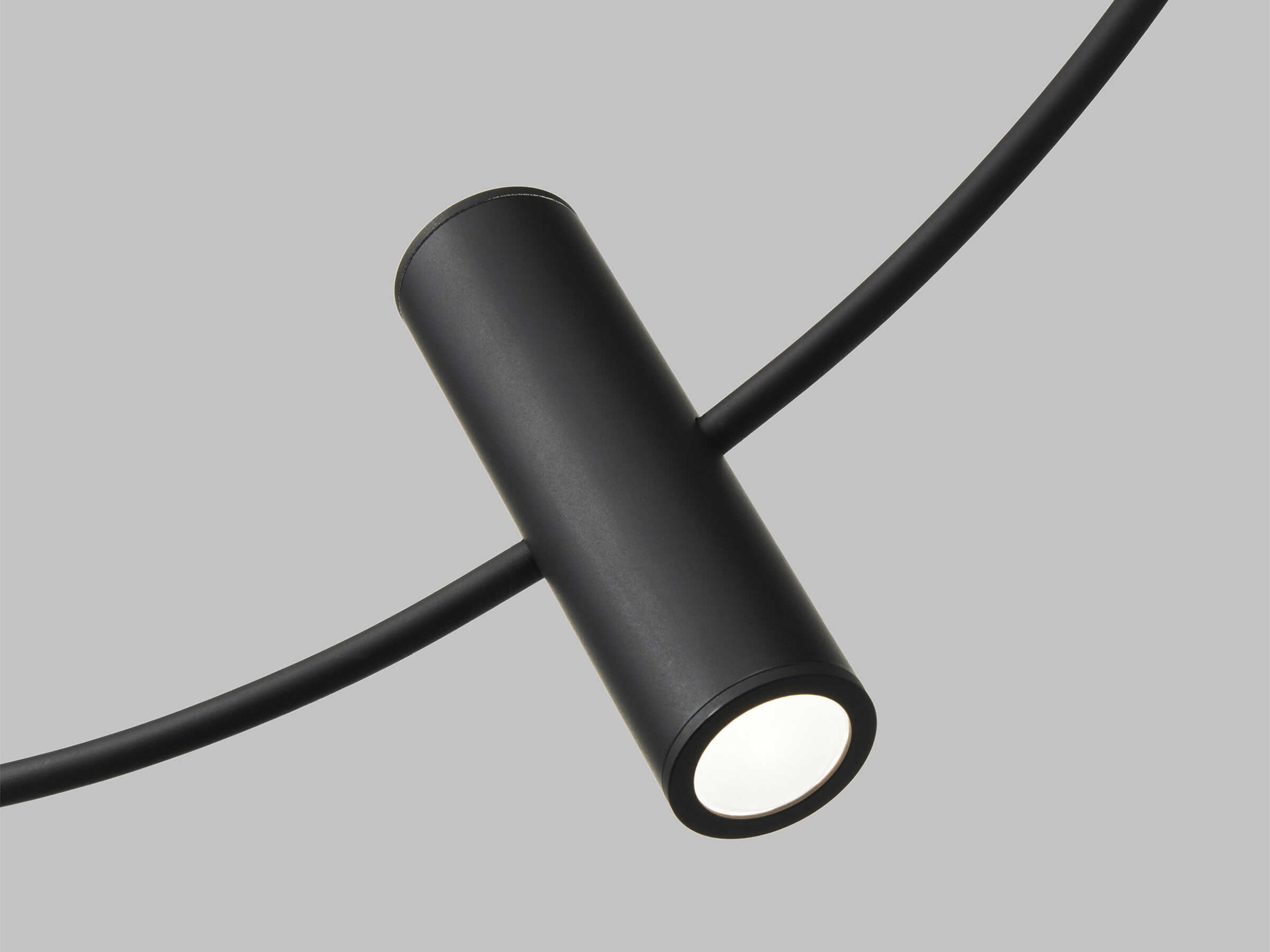 Visual Comfort Modern Layla 1-Light Nightshade Black Round Pendant