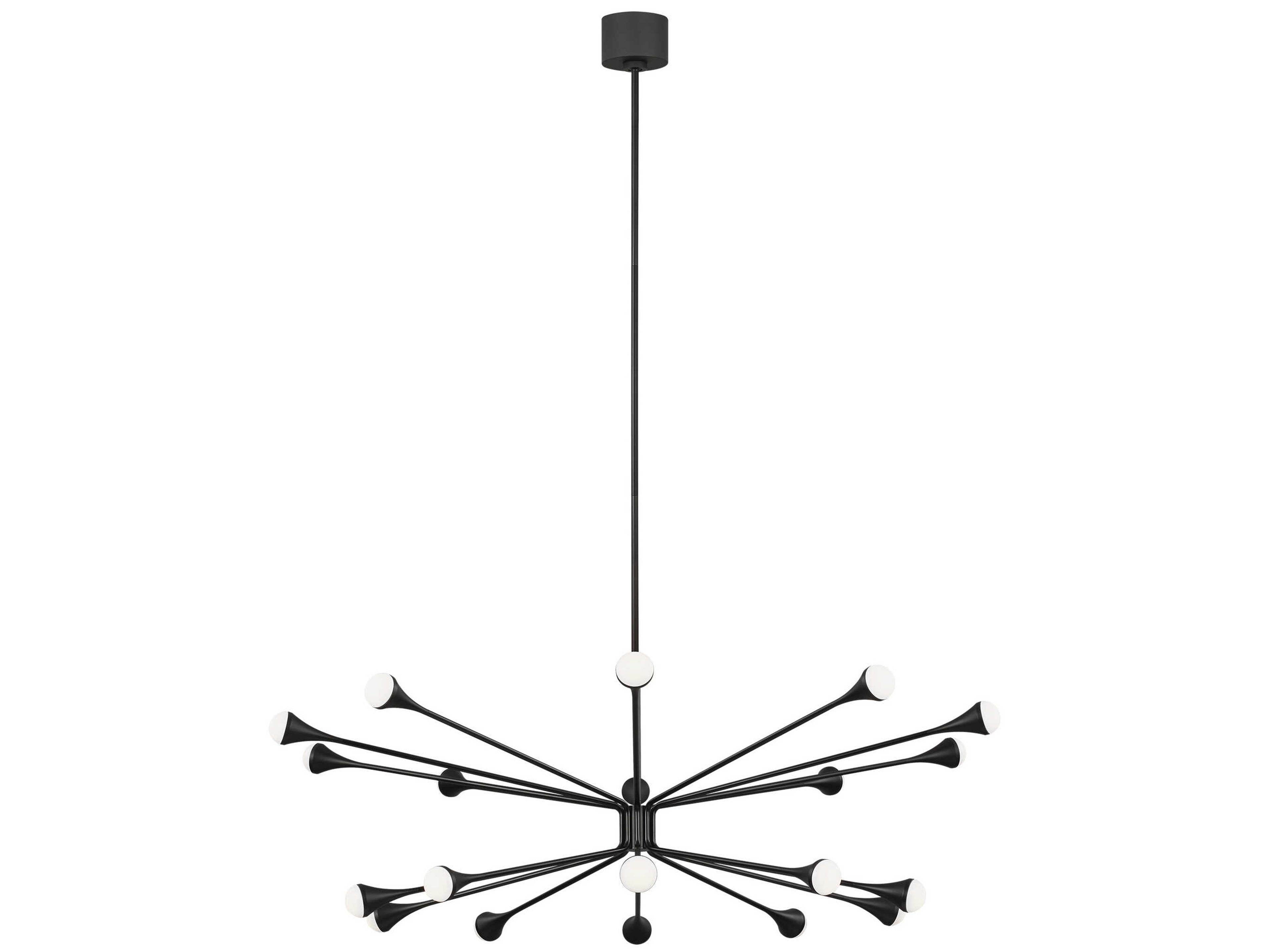Lody 20-Light Chandelier 48-Inch Mid-Century Modern