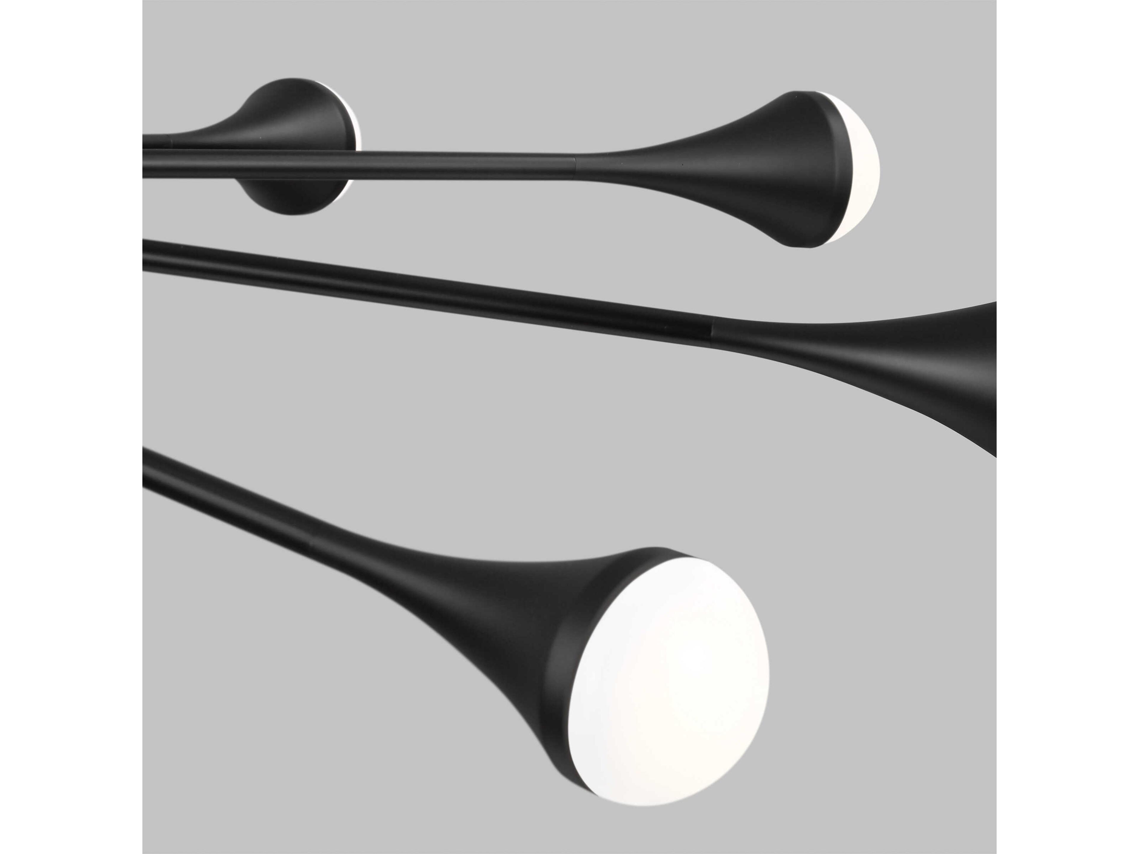 Visual Comfort Modern Lody 20-Light Matte Black Chandelier