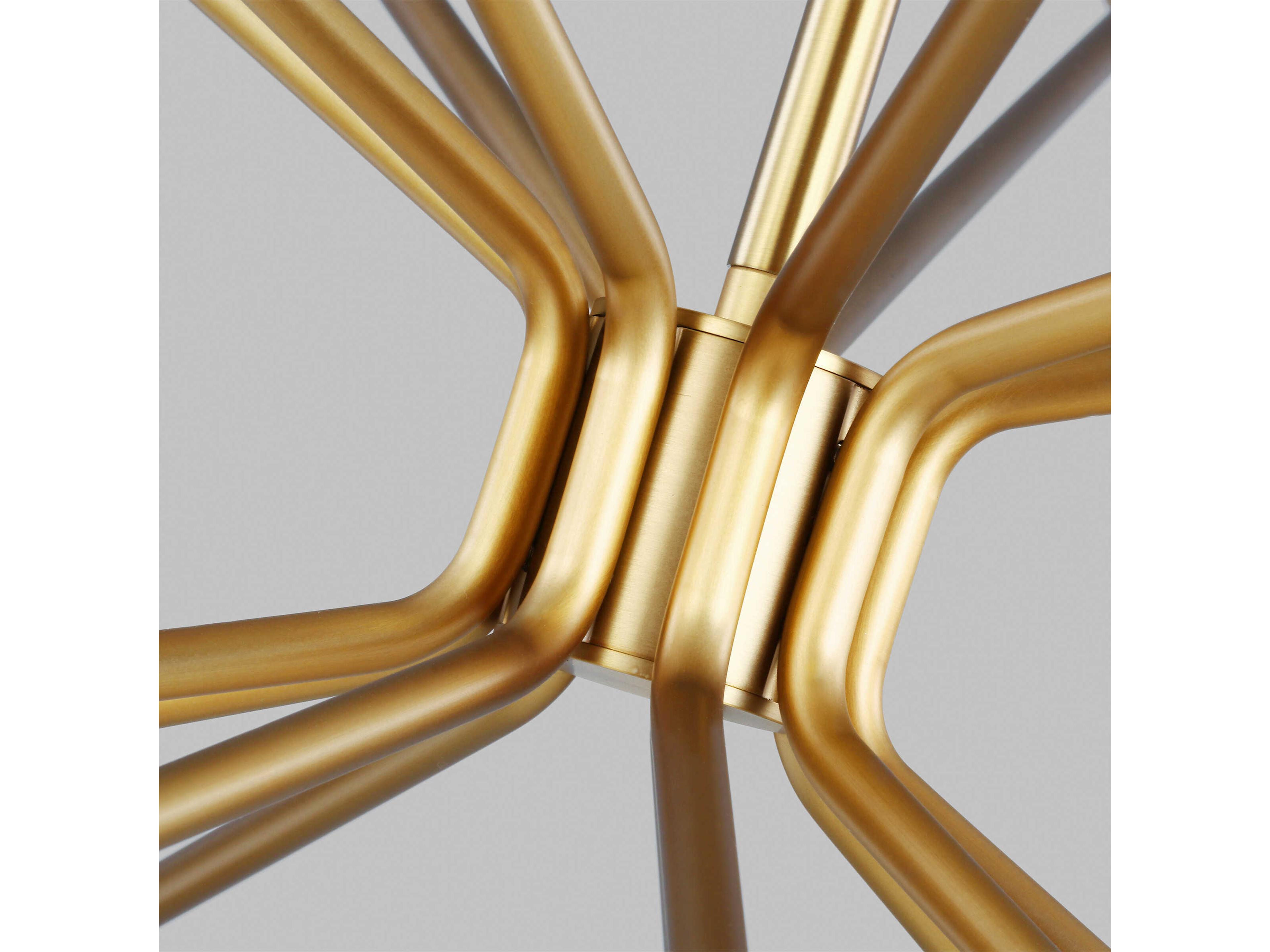 Visual Comfort Modern Lody 20-Light Aged Brass Chandelier