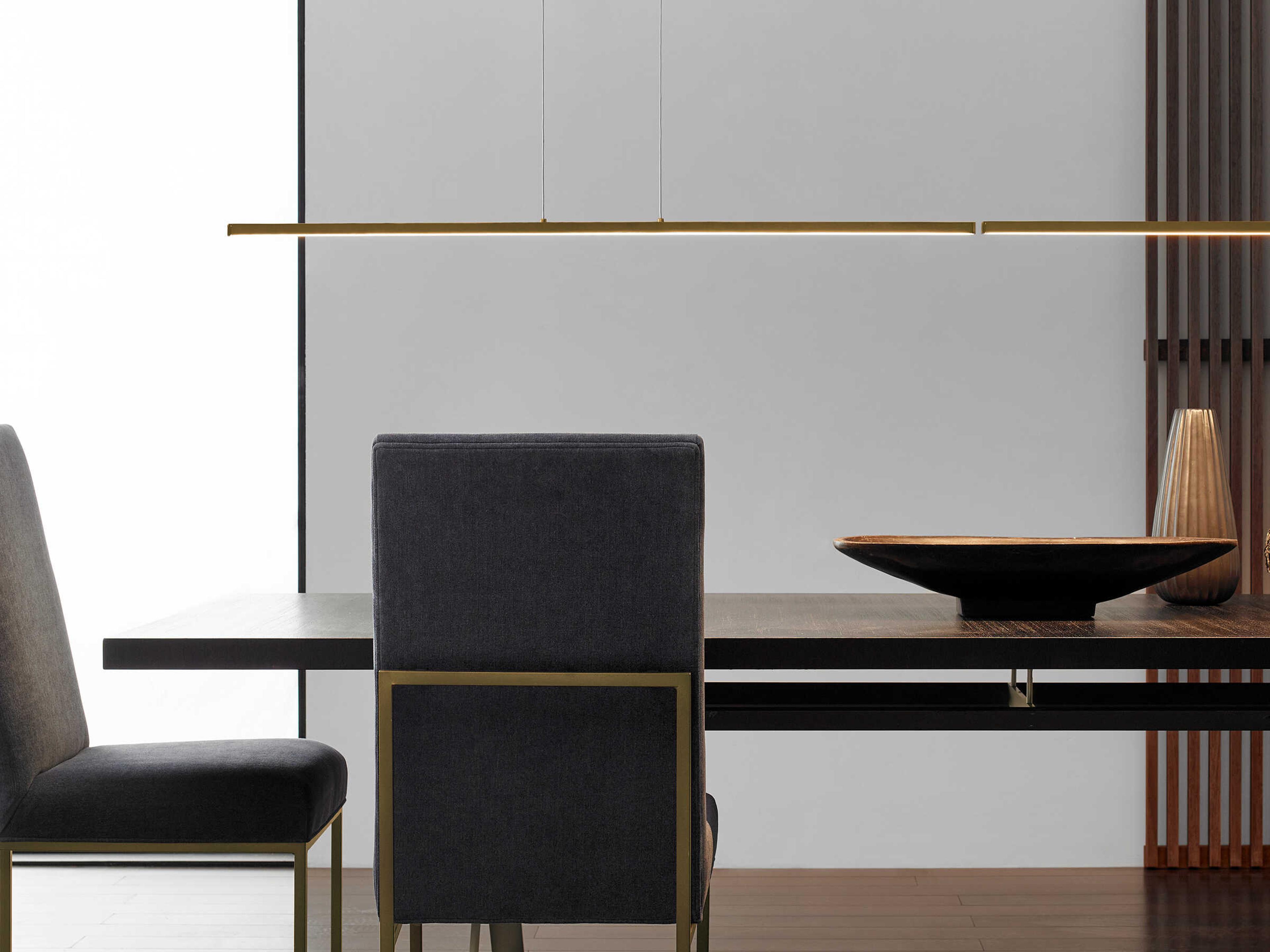 Visual Comfort Modern Essence 1-Light Aged Brass Linear Island Pendant