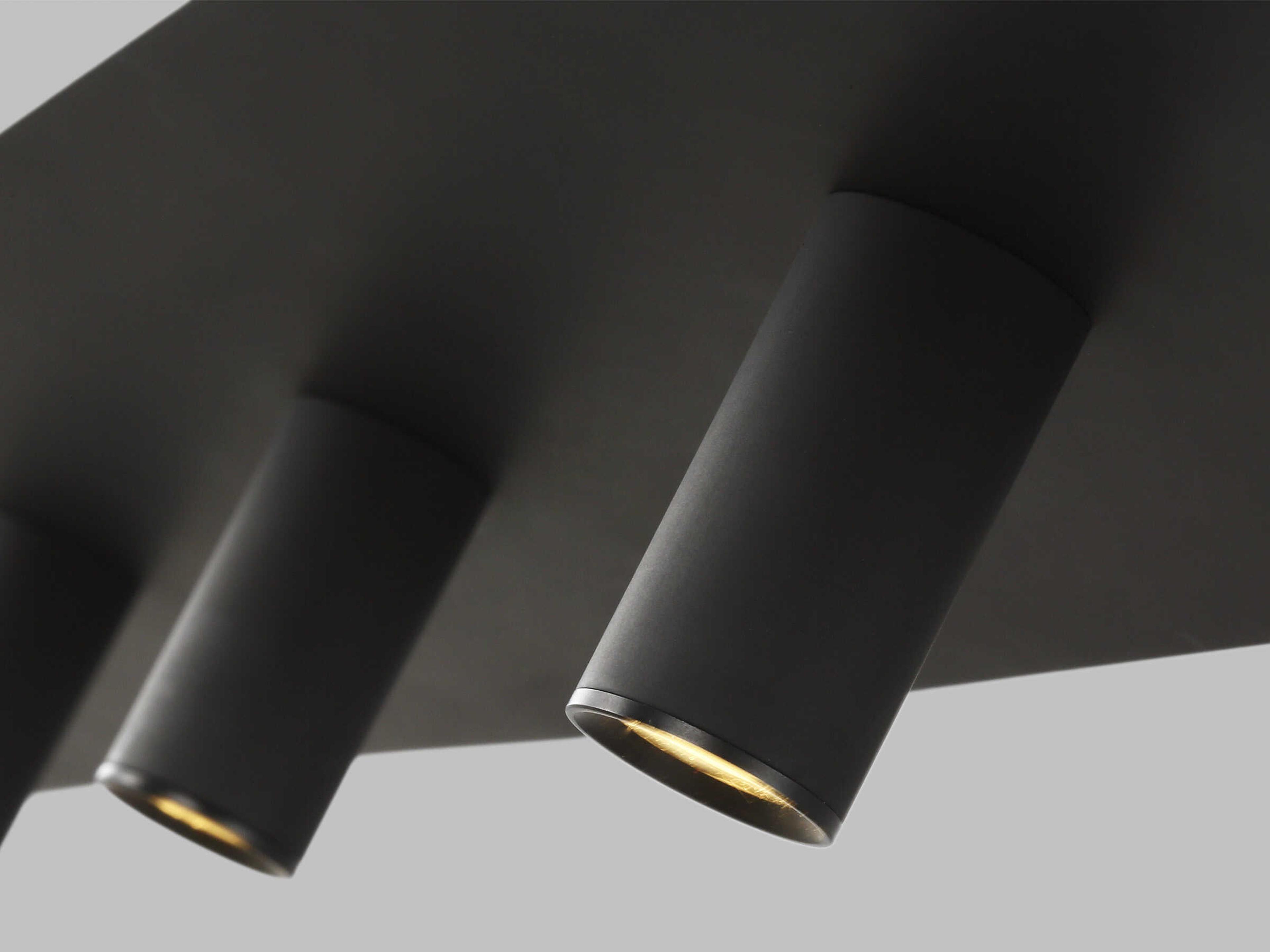 Visual Comfort Modern Ponte 1-Light Nightshade Black Linear Island Pendant