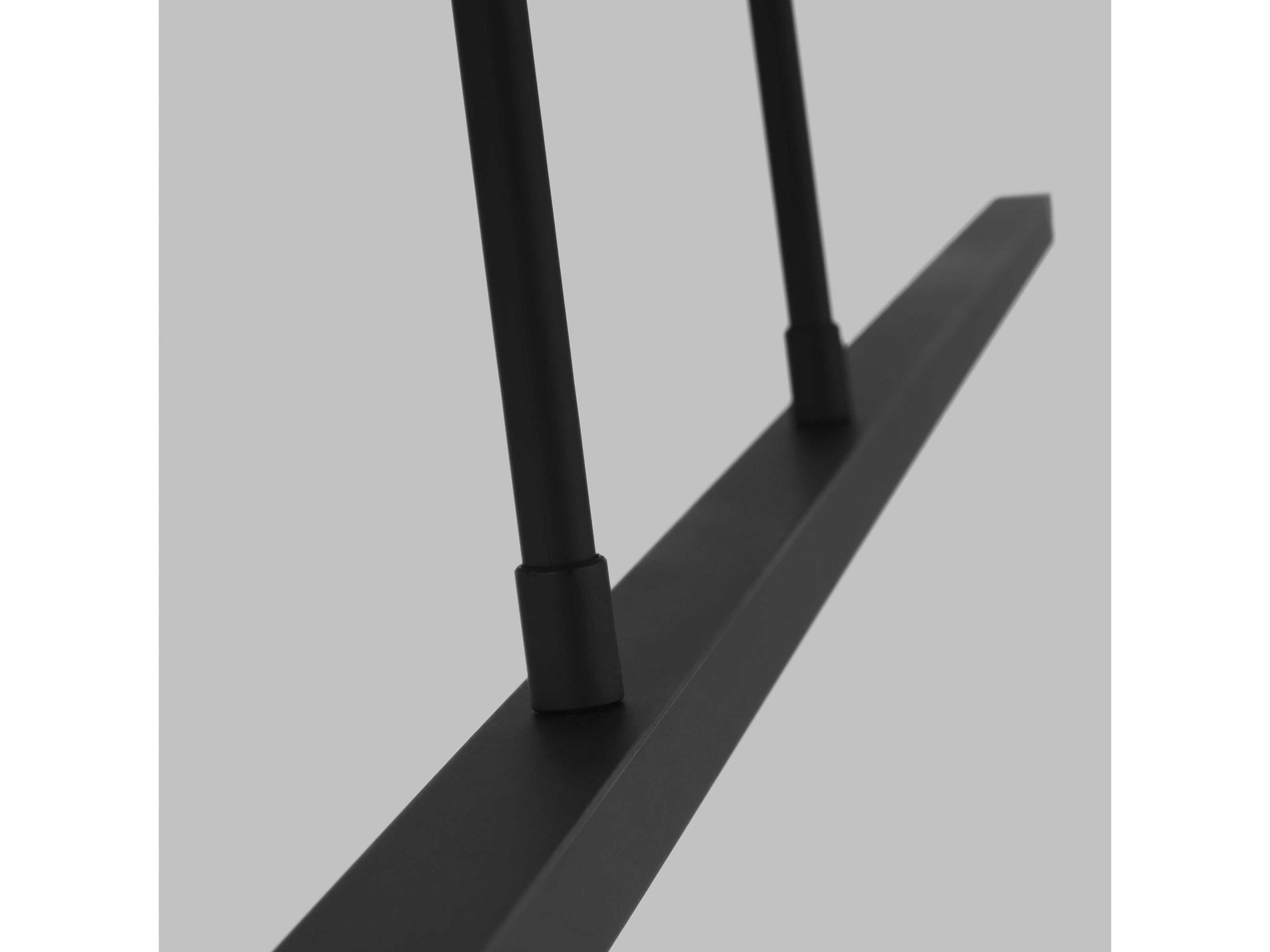 Visual Comfort Modern Stagger 1-Light Nightshade Black Linear Island Pendant