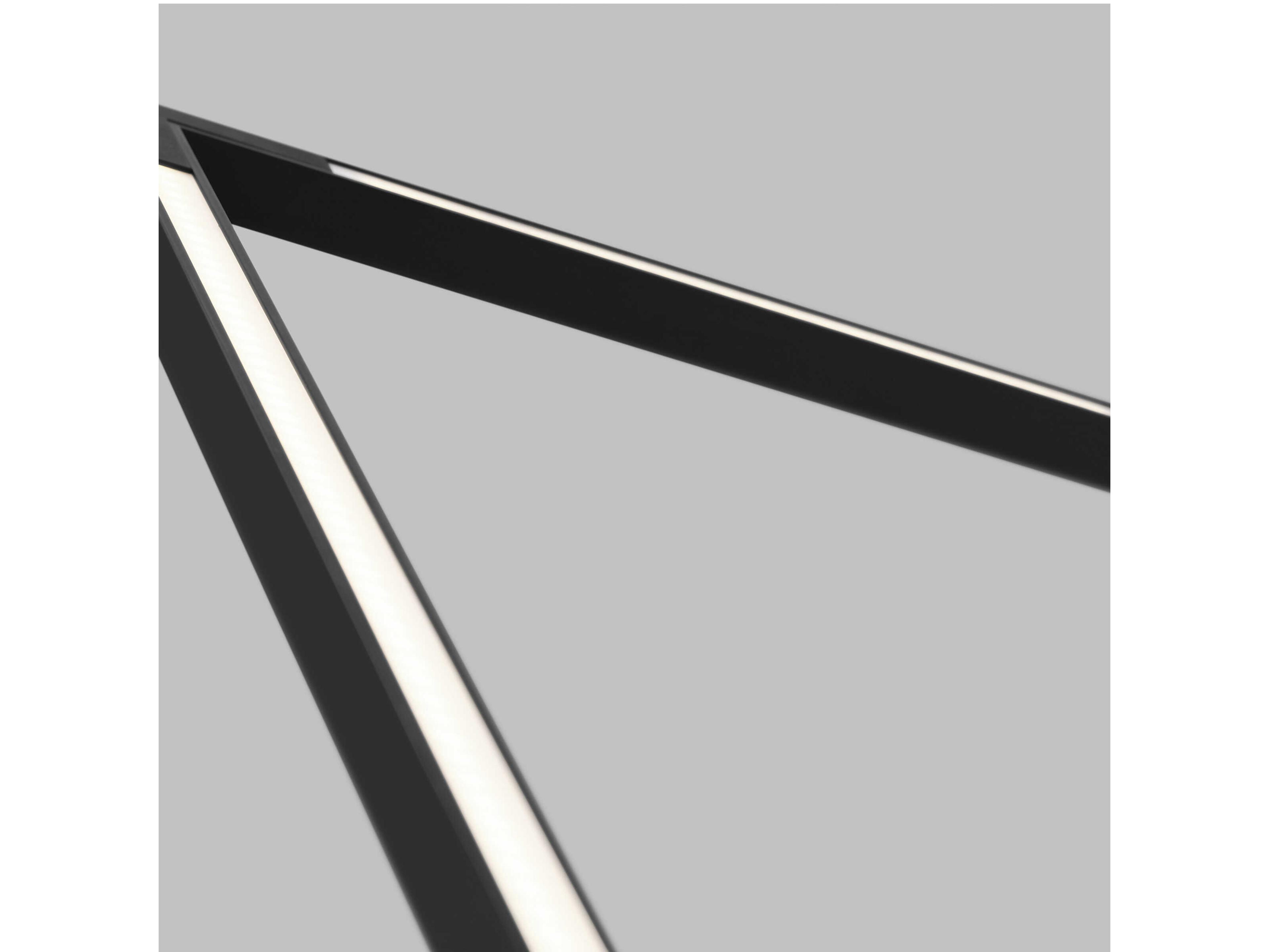 Visual Comfort Modern Stagger 1-Light Nightshade Black Geometric Island Pendant