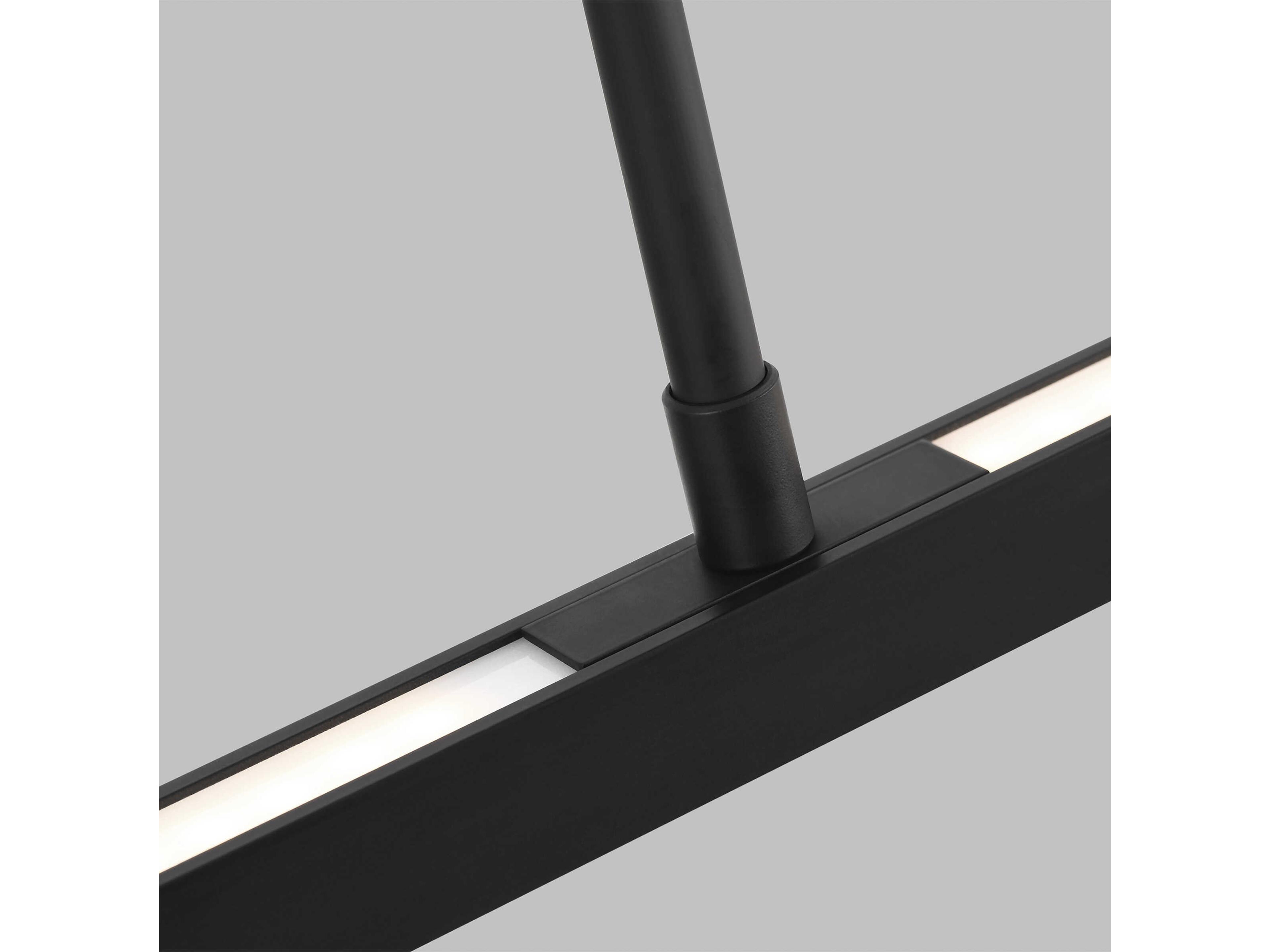 Visual Comfort Modern Stagger 1-Light Nightshade Black Geometric Island Pendant