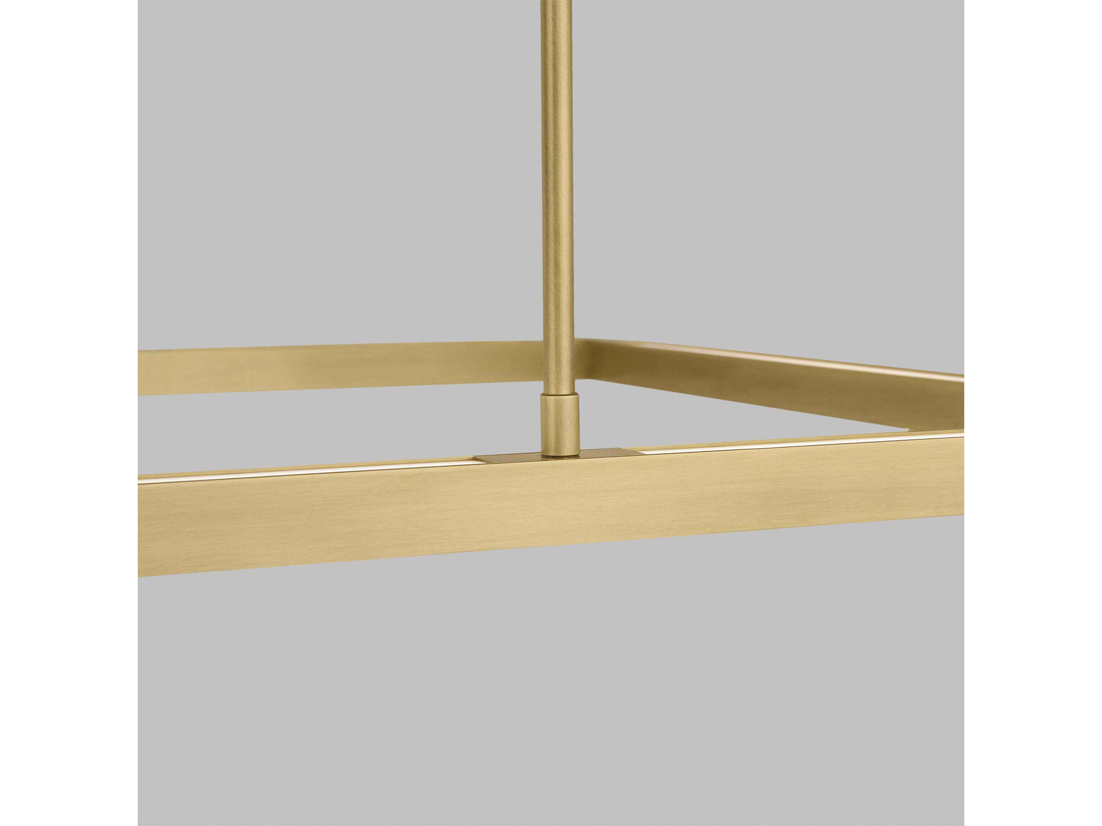 Visual Comfort Modern Stagger 1-Light Natural Brass Geometric Island Pendant