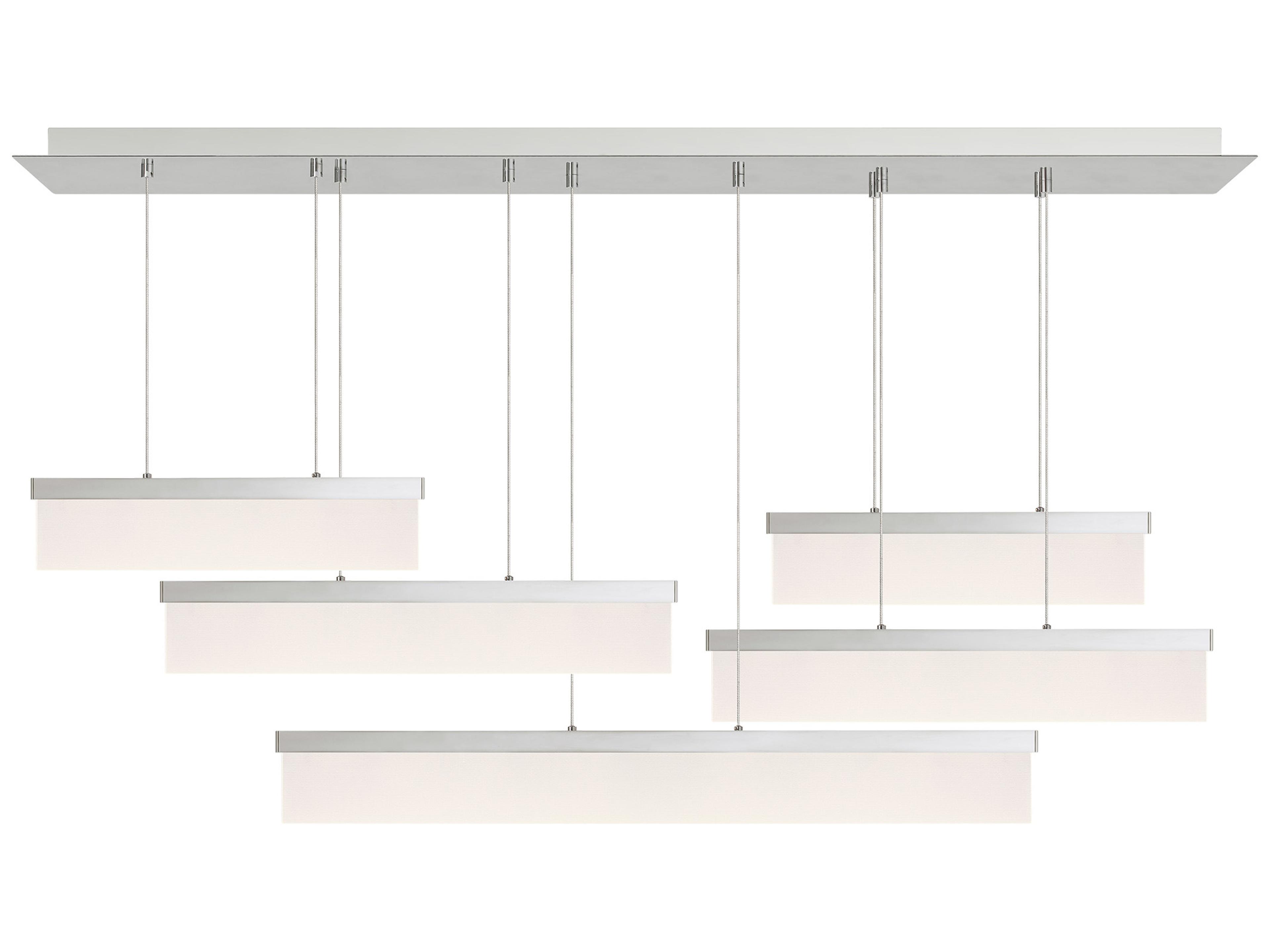 Sweep LED Linear Suspension in Polished Nickel