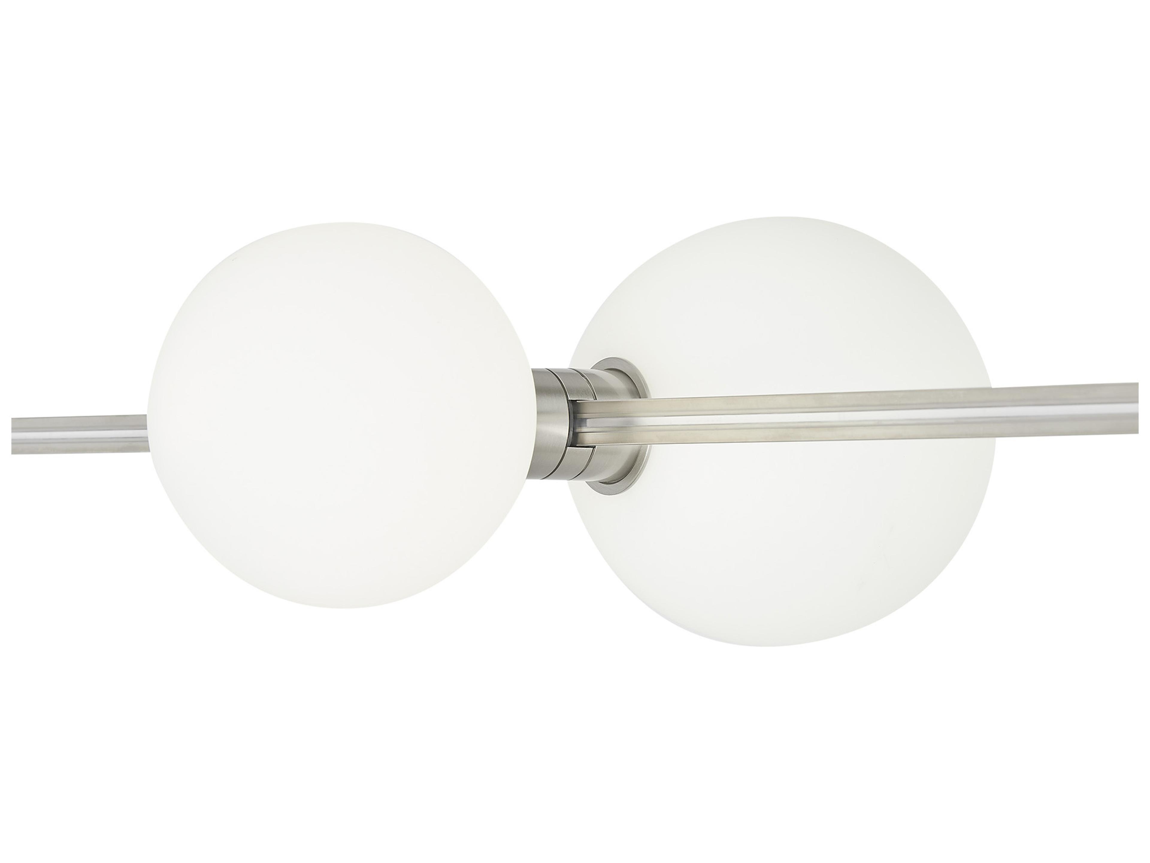 Orbs 1-Light Satin Nickel Globe Spot Light