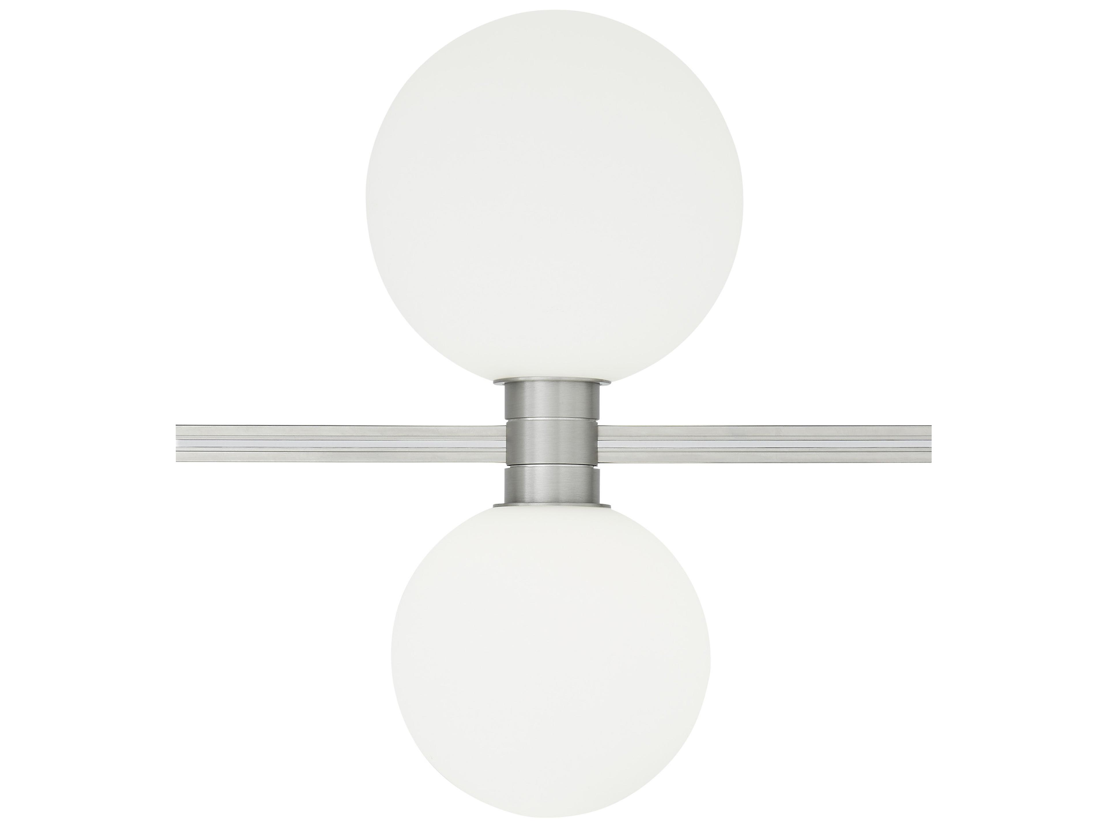 Orbs 1-Light Satin Nickel Globe Spot Light