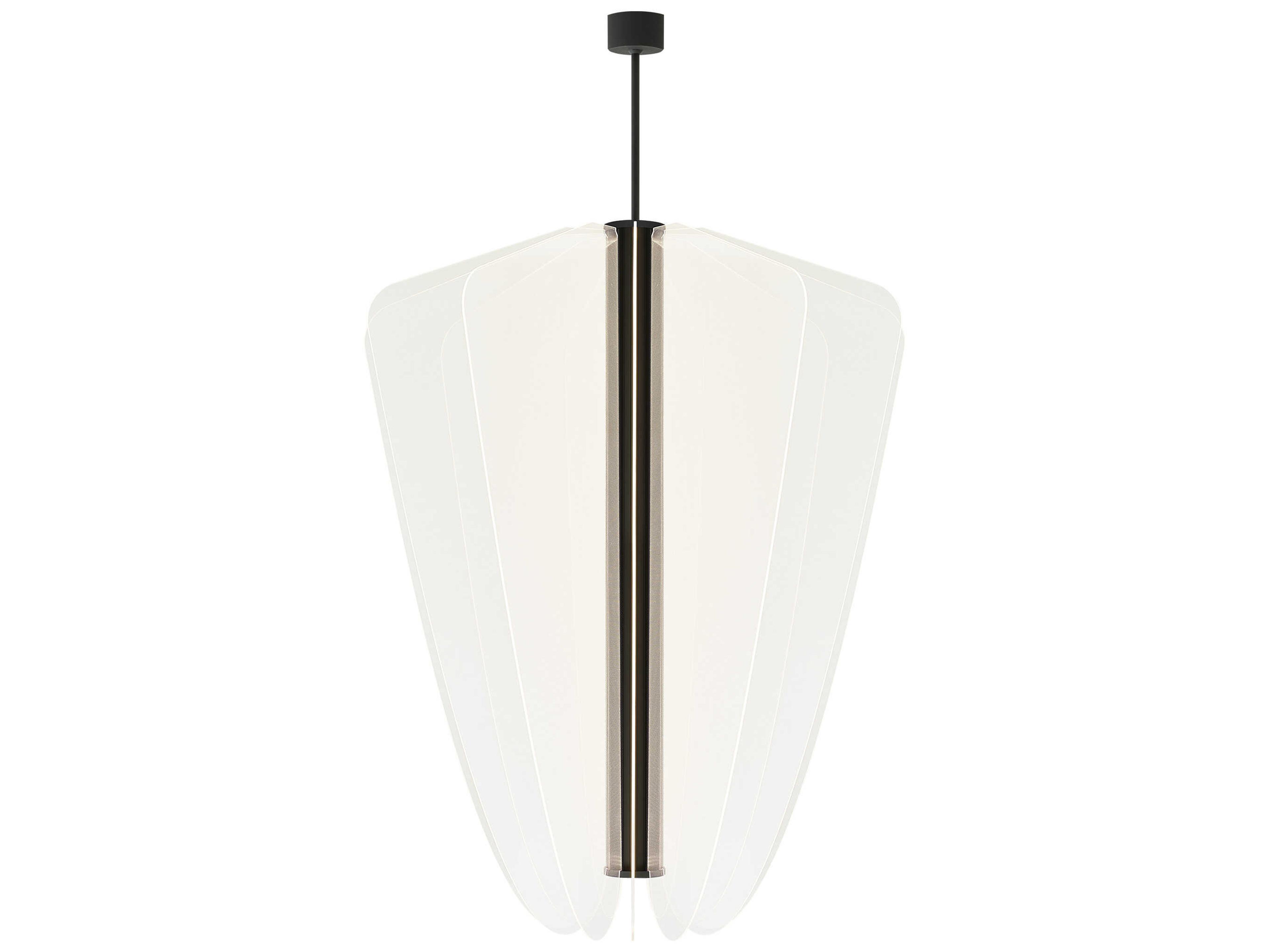 Nyra 42 Inch Chandelier in Nightshade Black