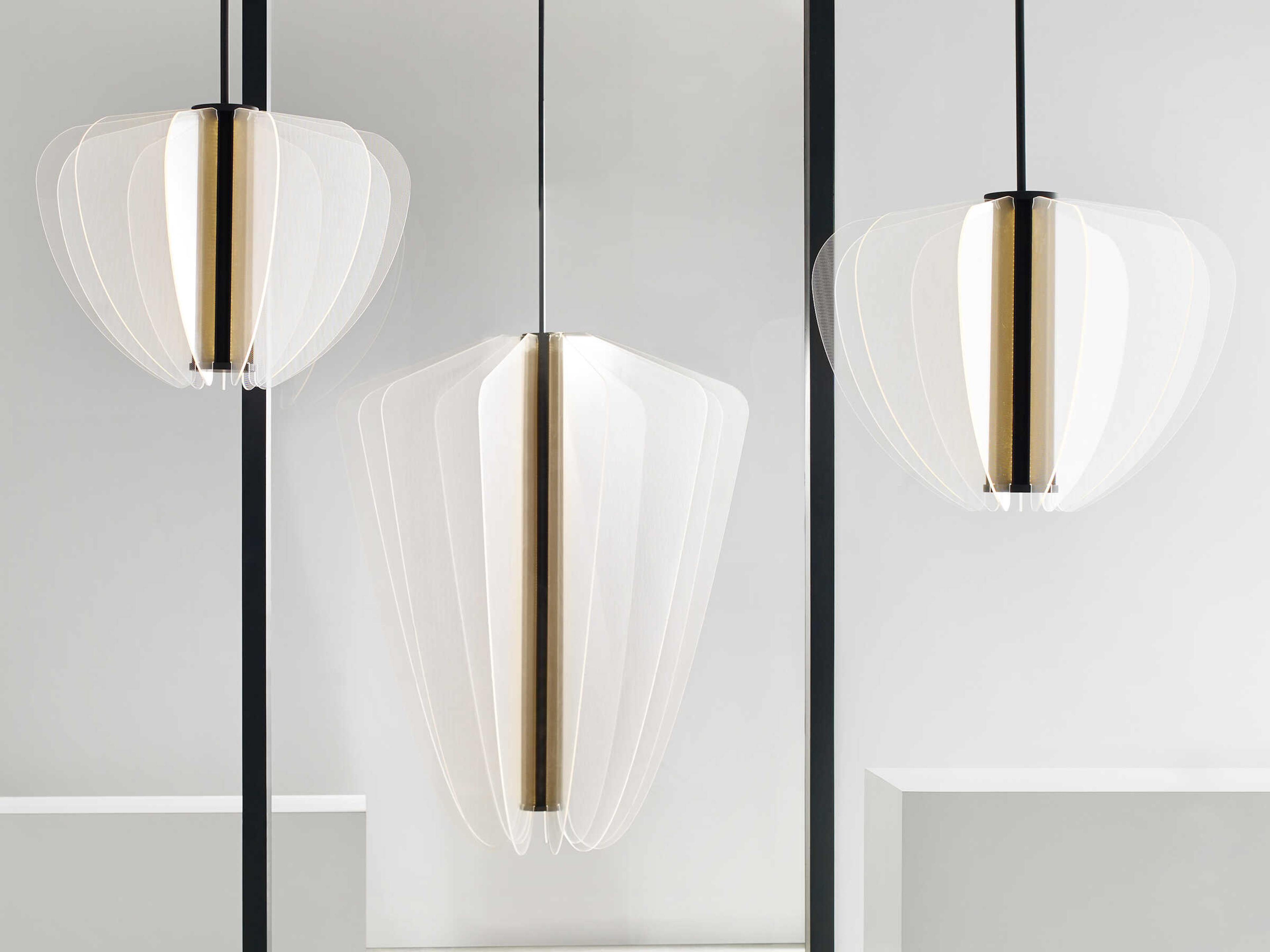 Visual Comfort Modern Nyra 1-Light Nightshade Black Mini Pendant