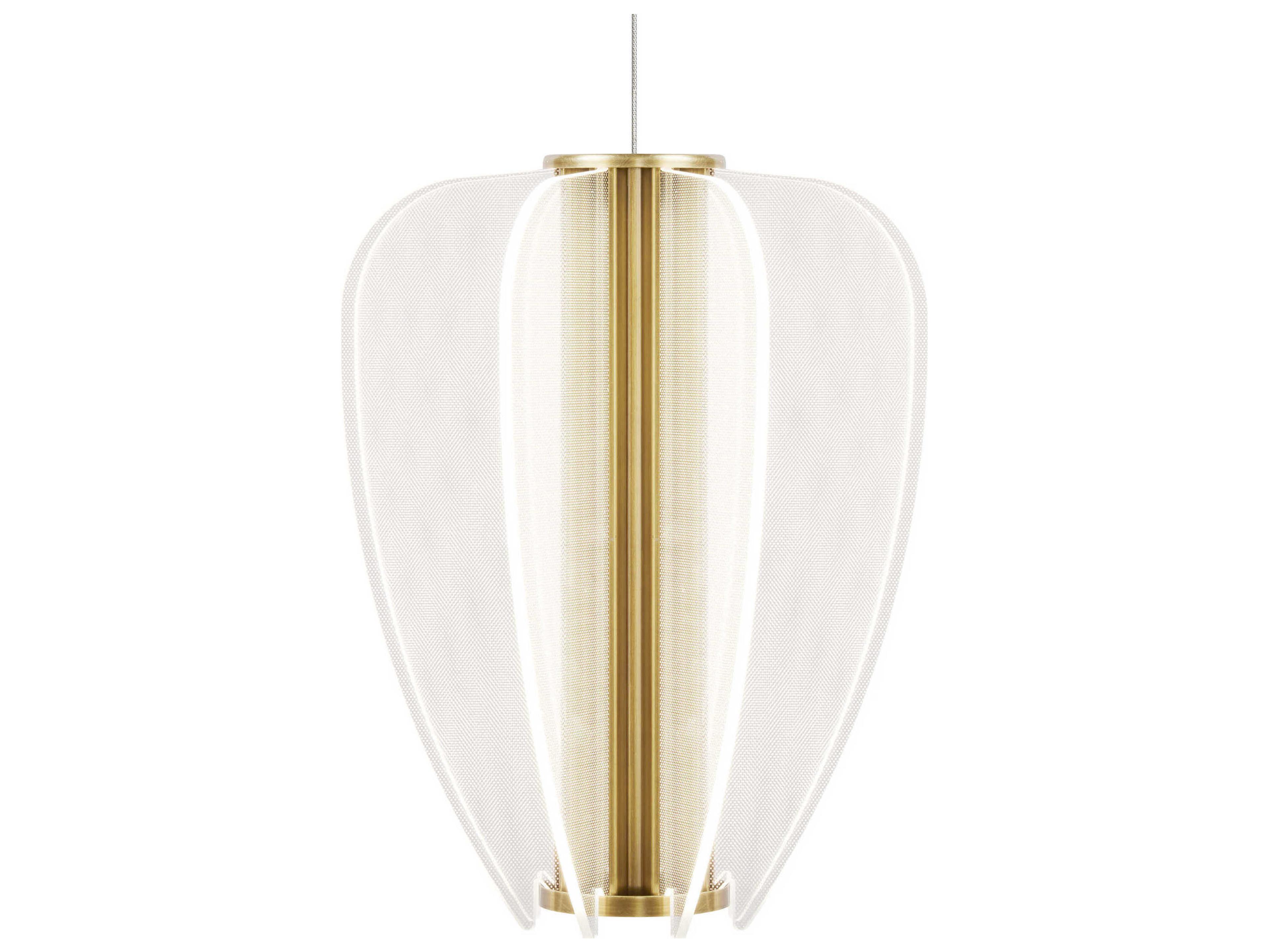 Nyra Mini Pendant Light in Plated Brass