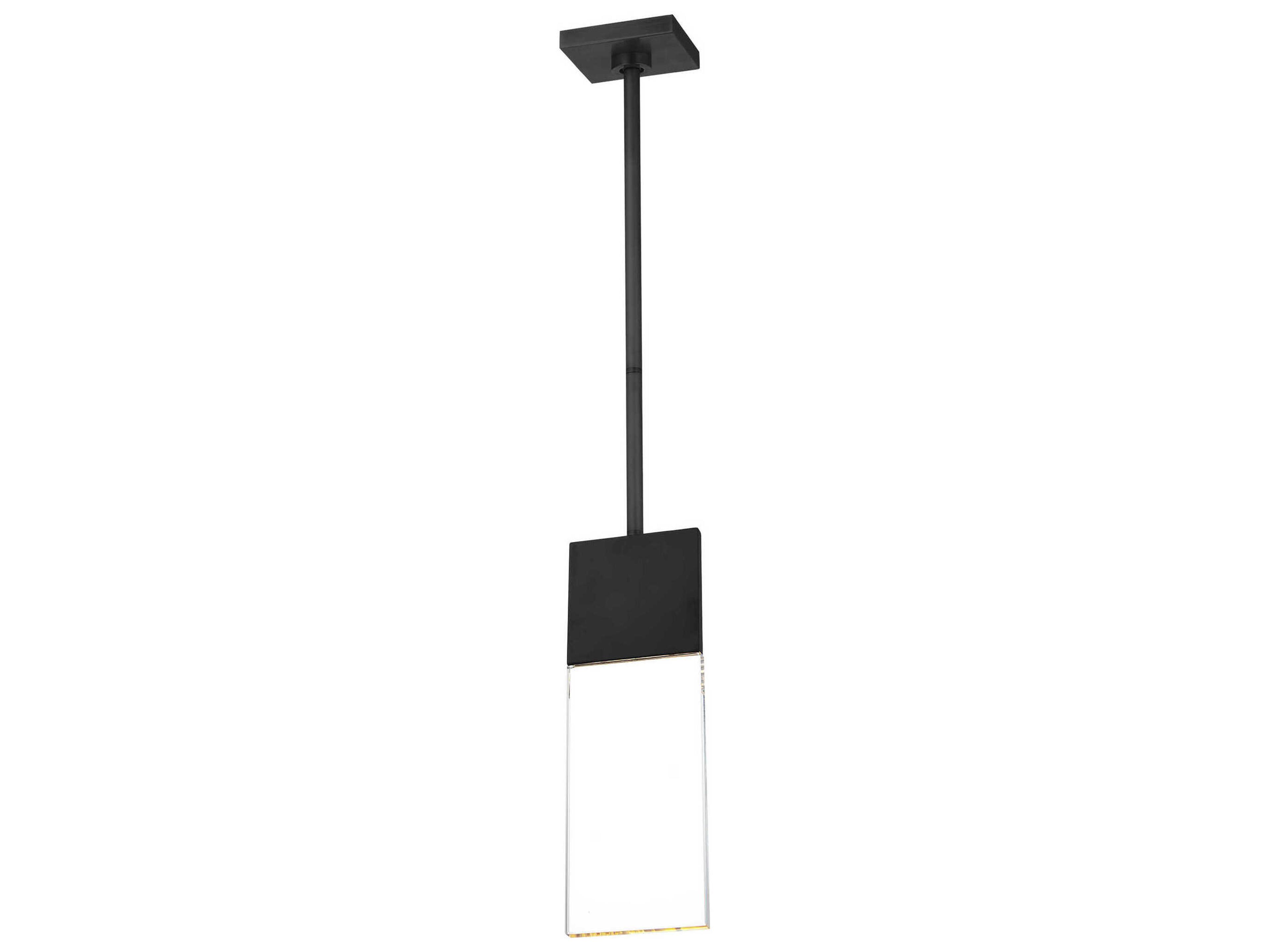 Visual Comfort Modern Kulma 1-Light Black Linear Mini Pendant