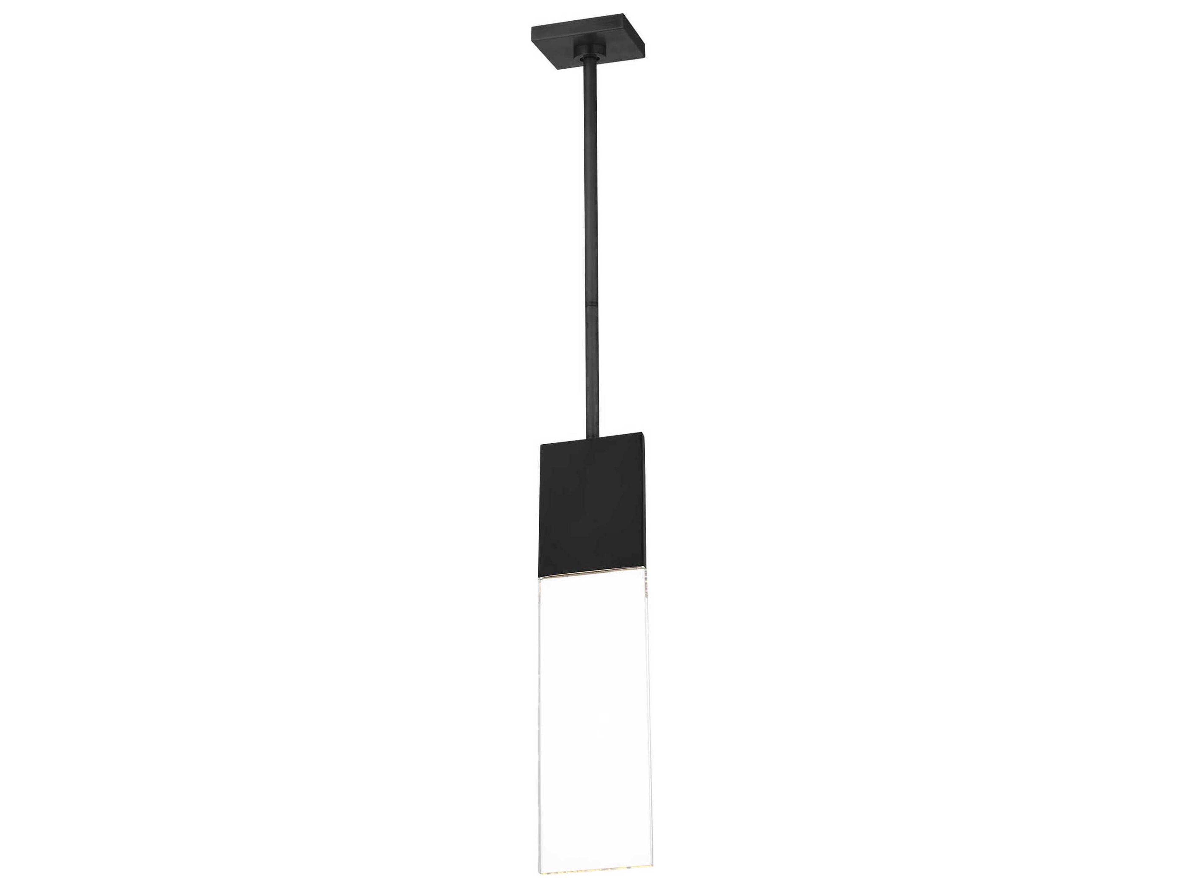 Visual Comfort Modern Kulma 1-Light Black Linear Mini Pendant