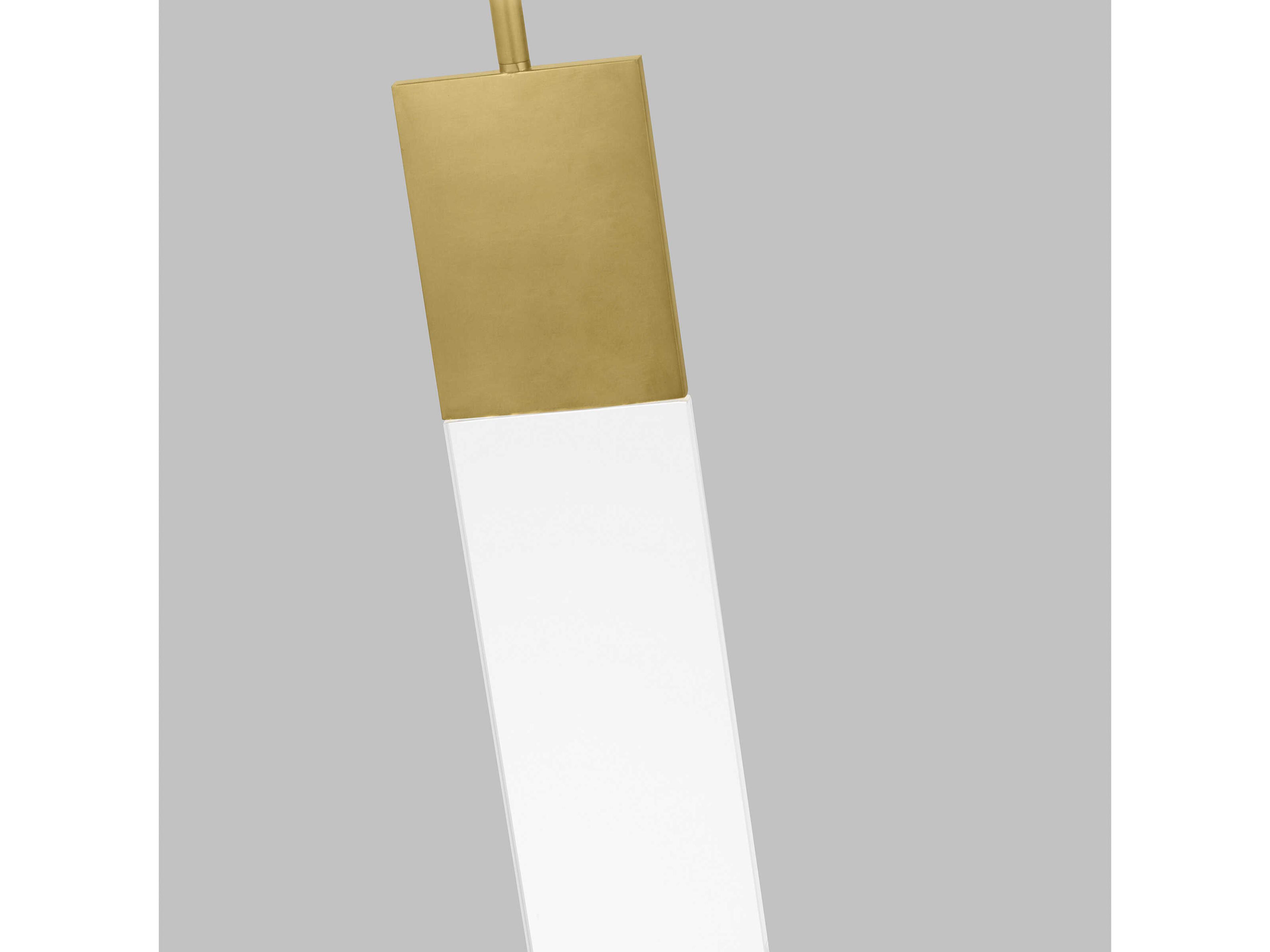 Visual Comfort Modern Kulma 1-Light Natural Brass Linear Mini Pendant