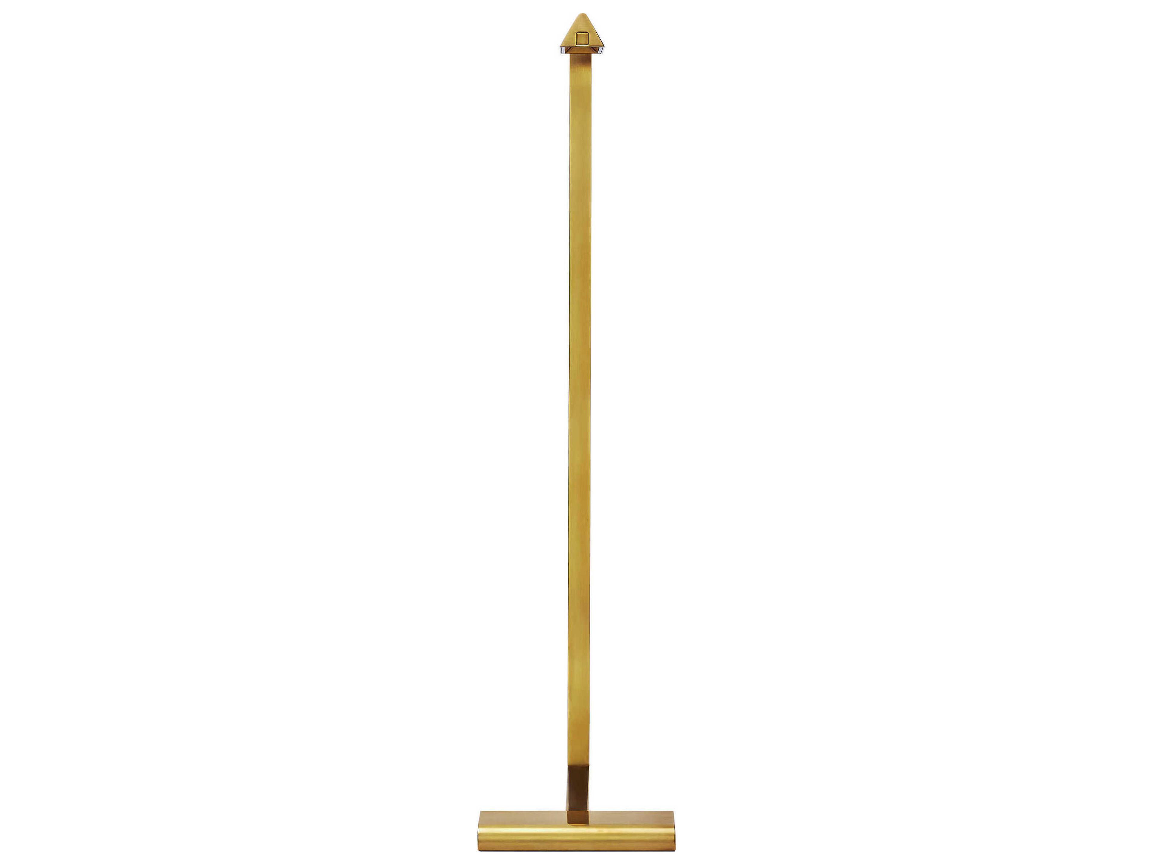 Visual Comfort Modern Dessau Natural Brass Floor Lamp