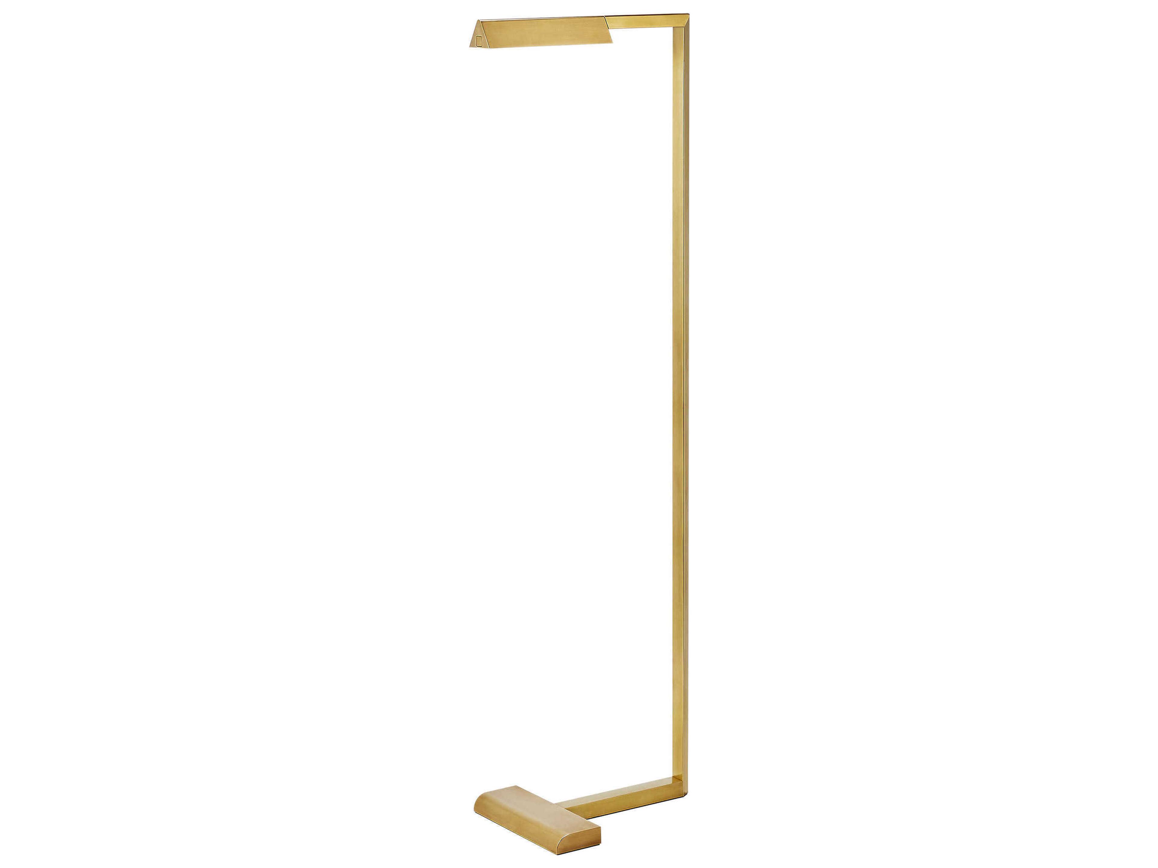 Visual Comfort Modern Dessau Natural Brass Floor Lamp