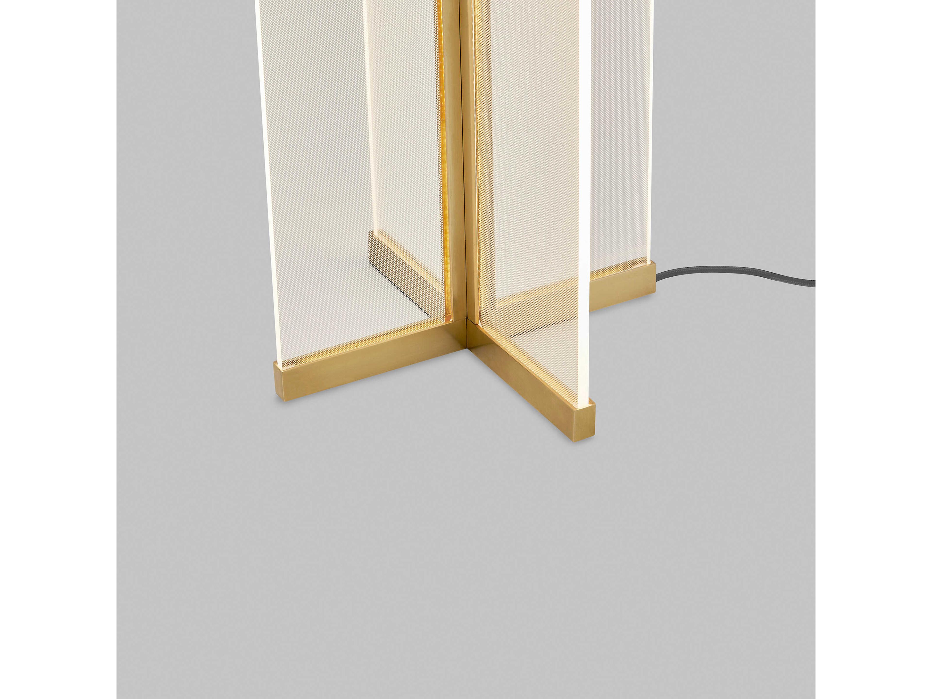 Visual Comfort Modern Rohe Natural Brass Table Lamp