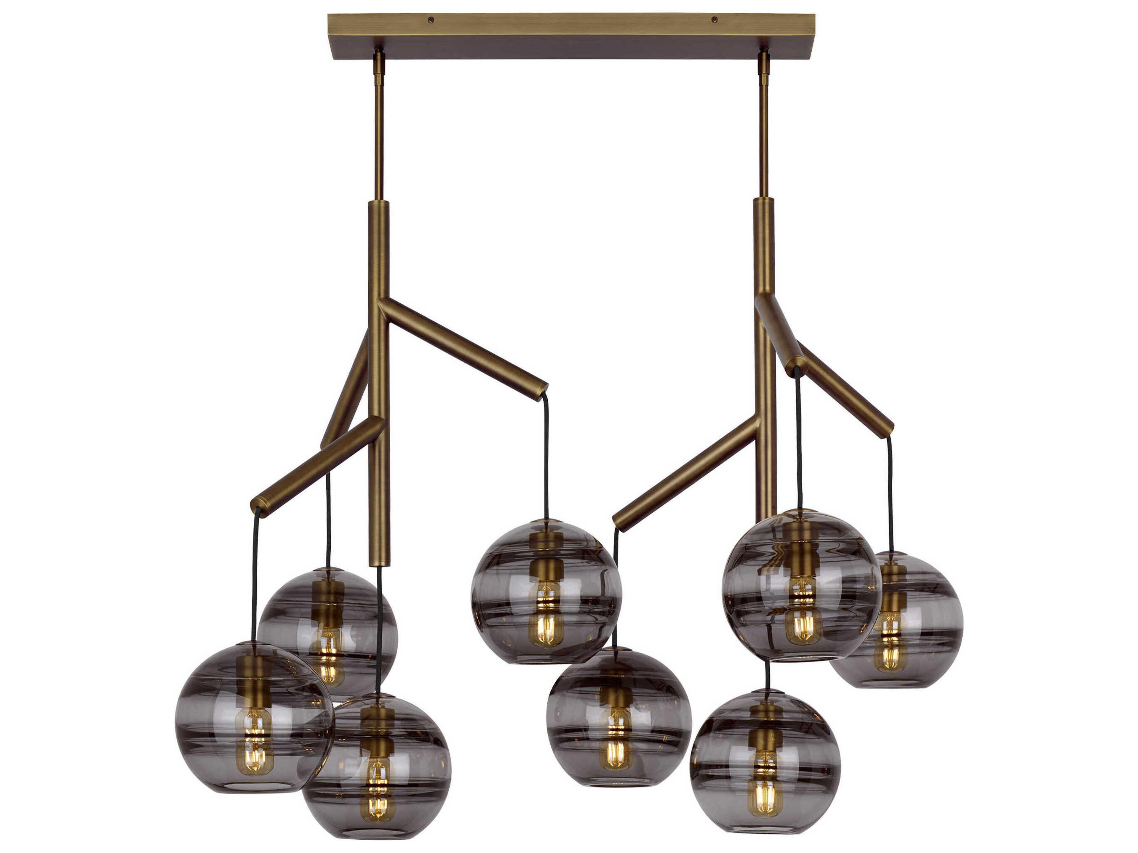 Sedona Double Chandelier 8 Light Sculptural