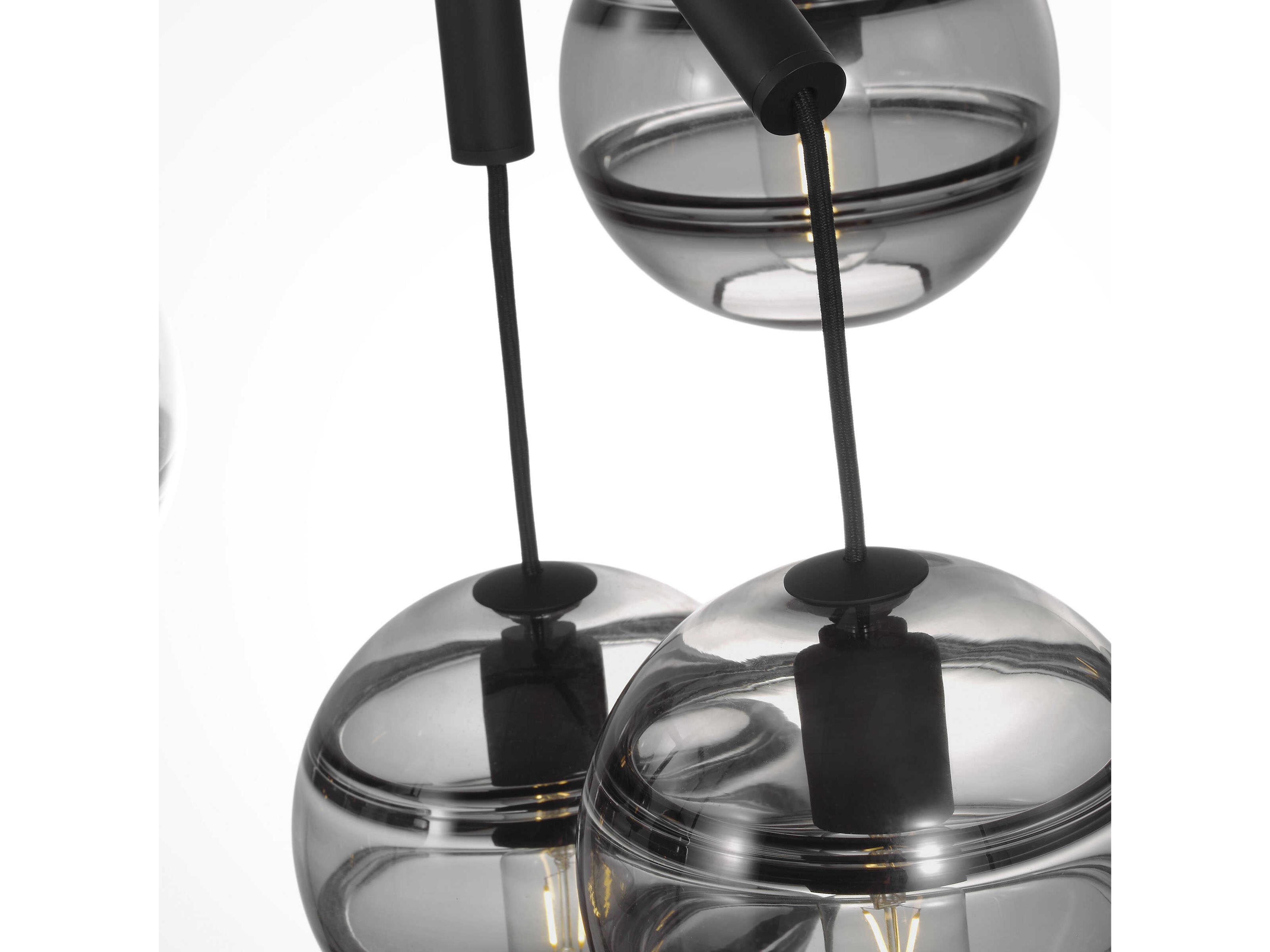 Visual Comfort Modern Sedona 12-Light Brown Globe Island Pendant