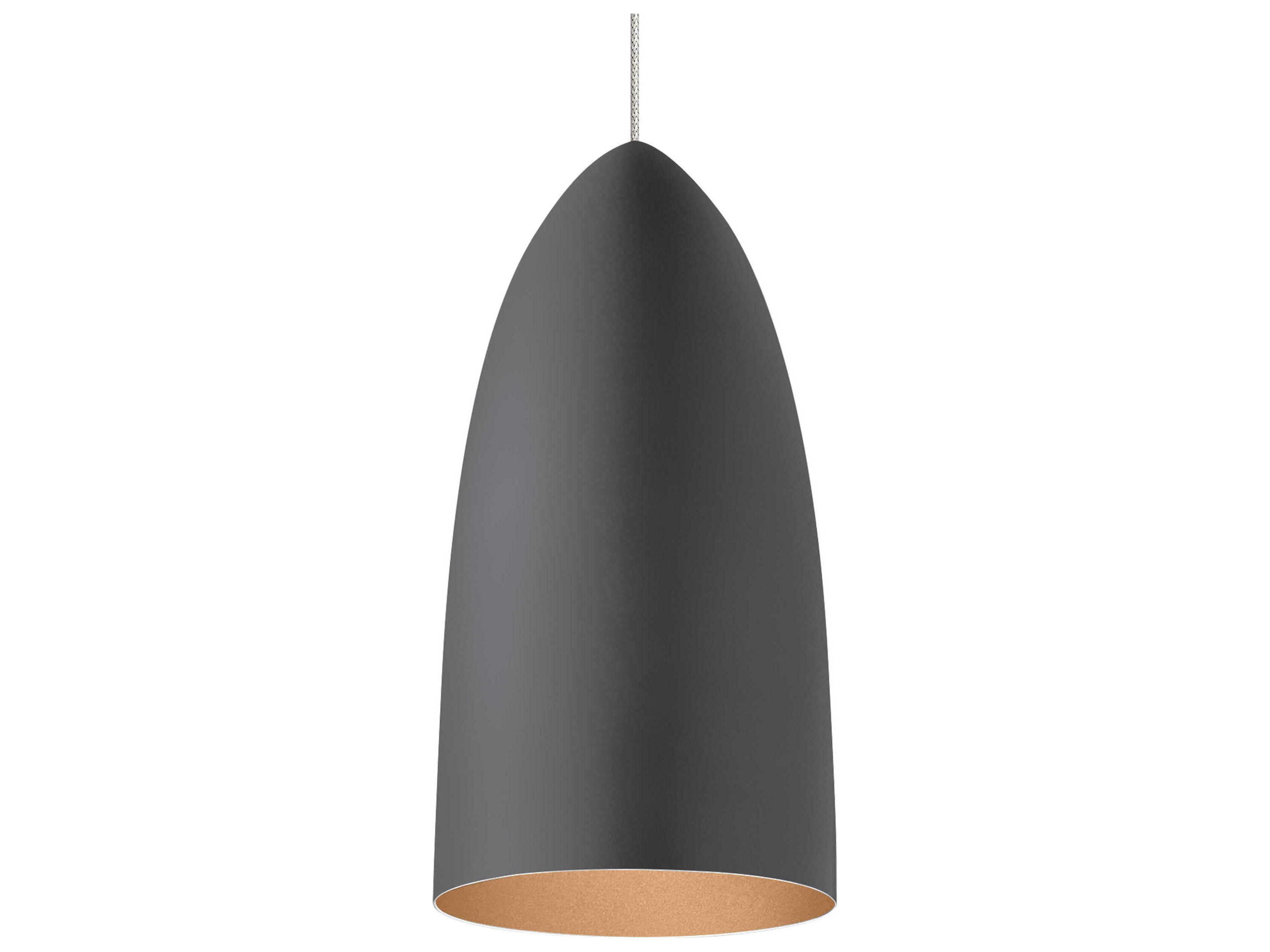 Visual Comfort Modern Signal 1-Light Satin Nickel Gray Mini Pendant