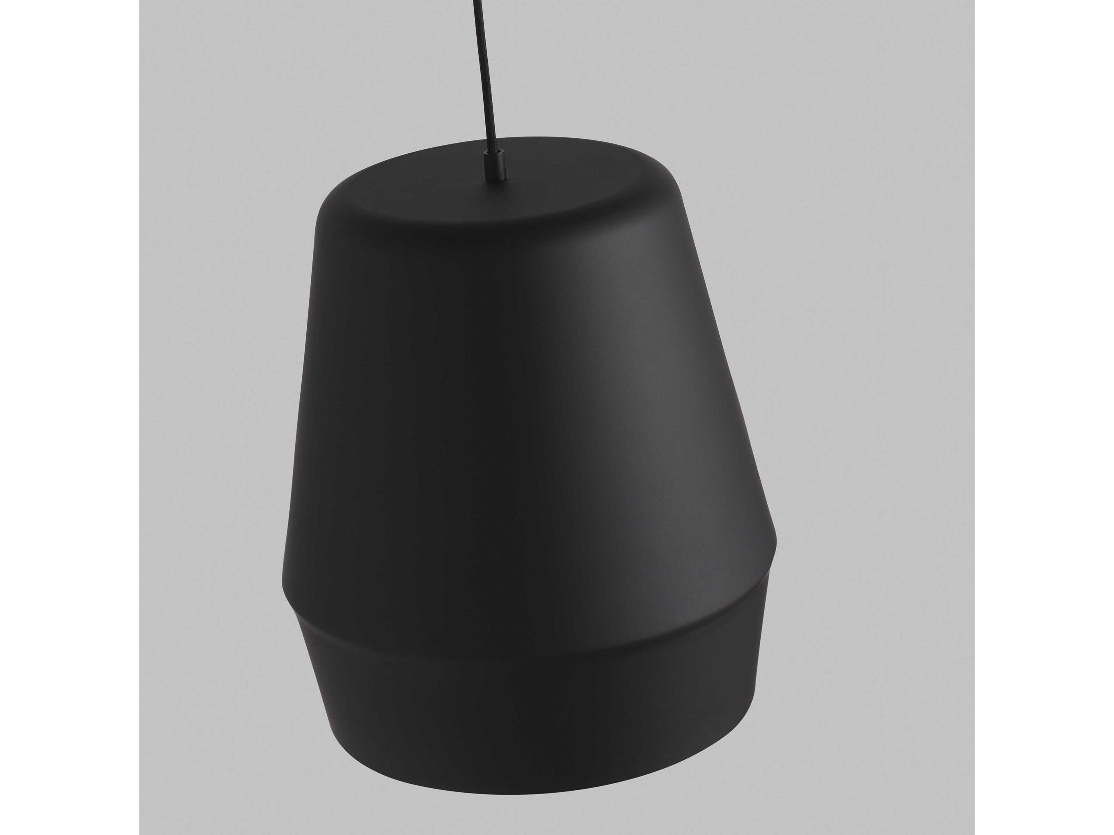 Visual Comfort Modern Allea 1-Light Black Gold Mini Pendant