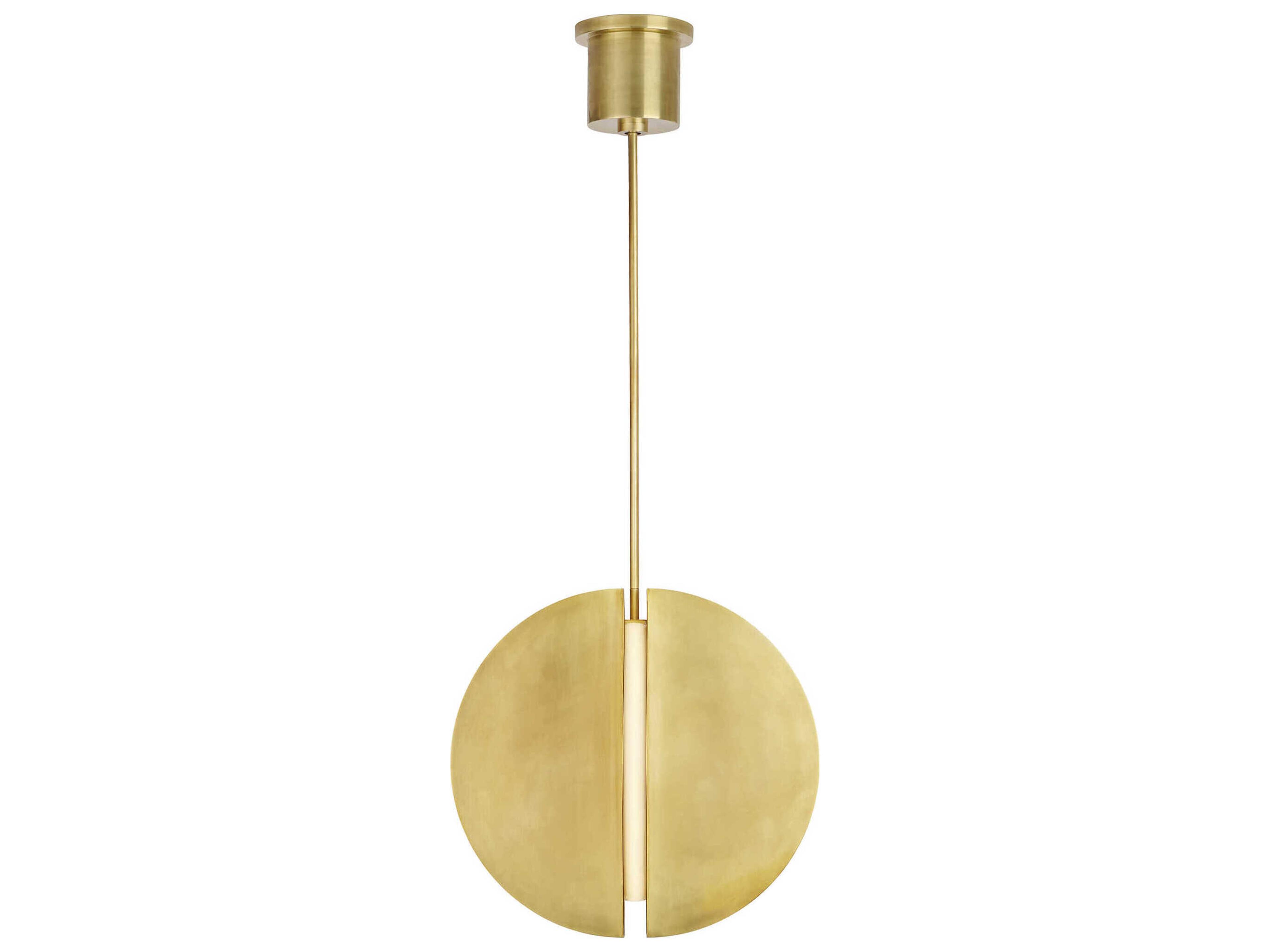 Bau 18 Pendant Light in Natural Brass
