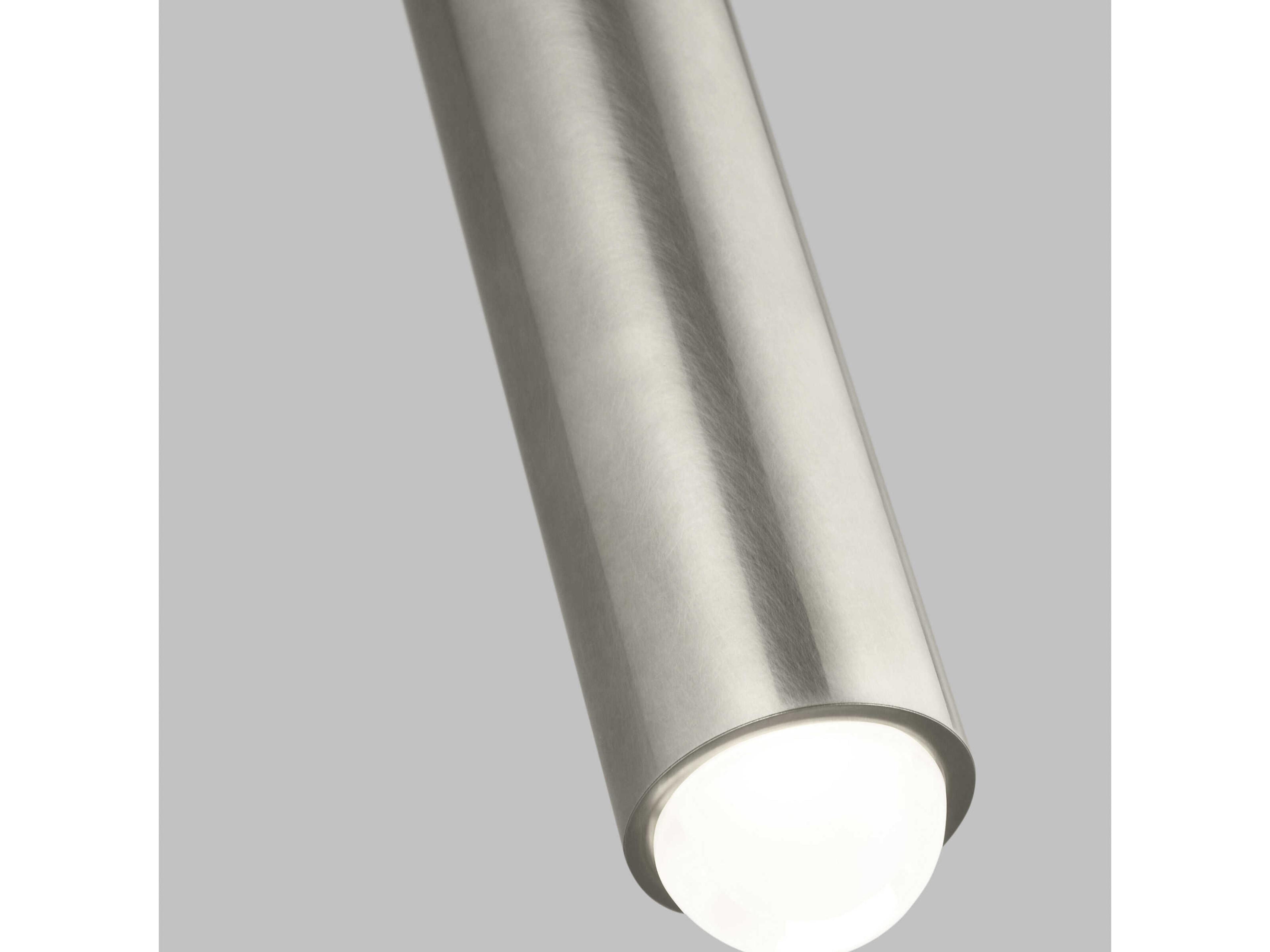 Visual Comfort Modern Ebell 1-Light Antique Nickel Cylinder Mini Pendant