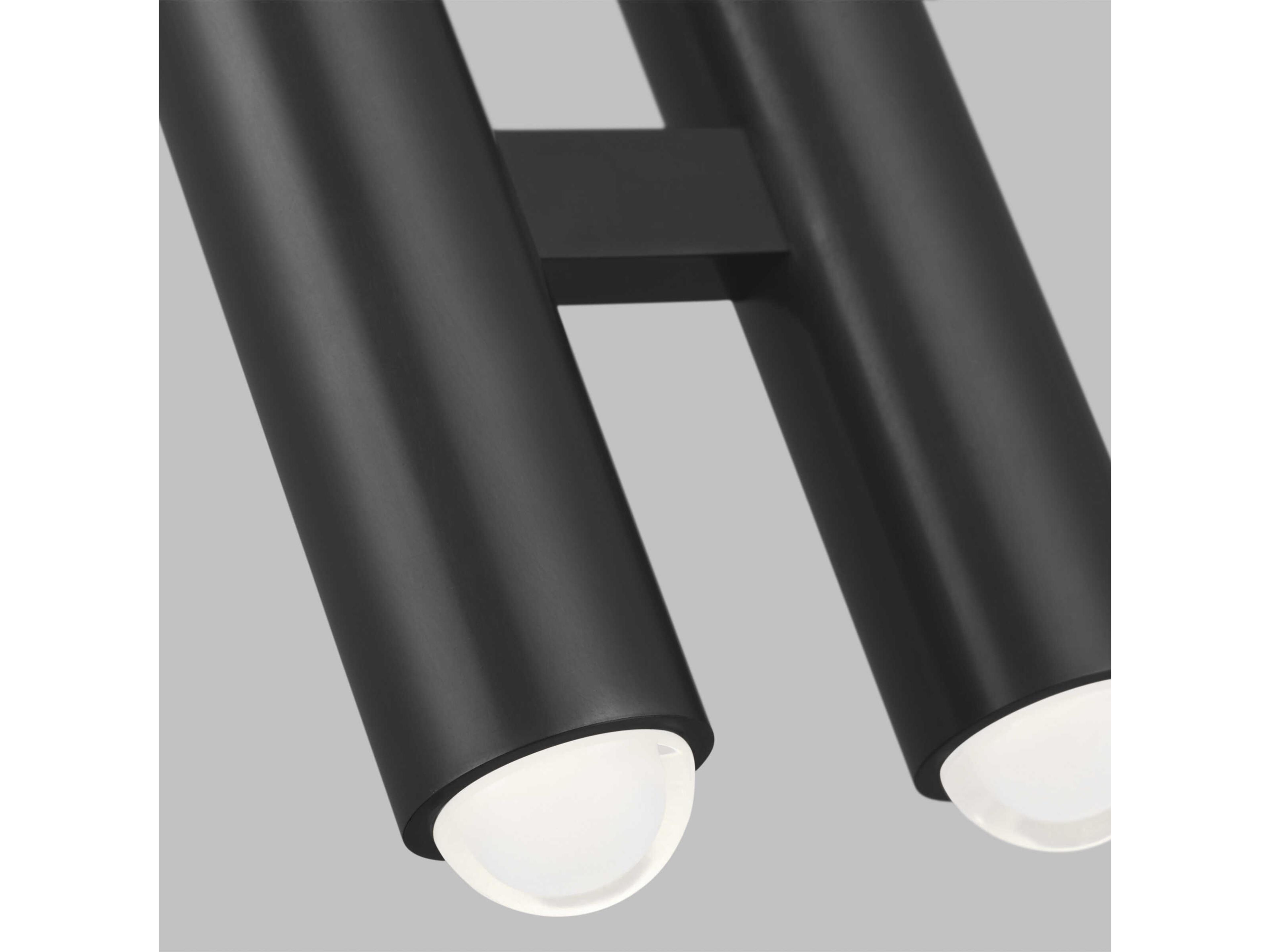 Visual Comfort Modern Ebell 2-Light Dark Bronze Cylinder Mini Pendant