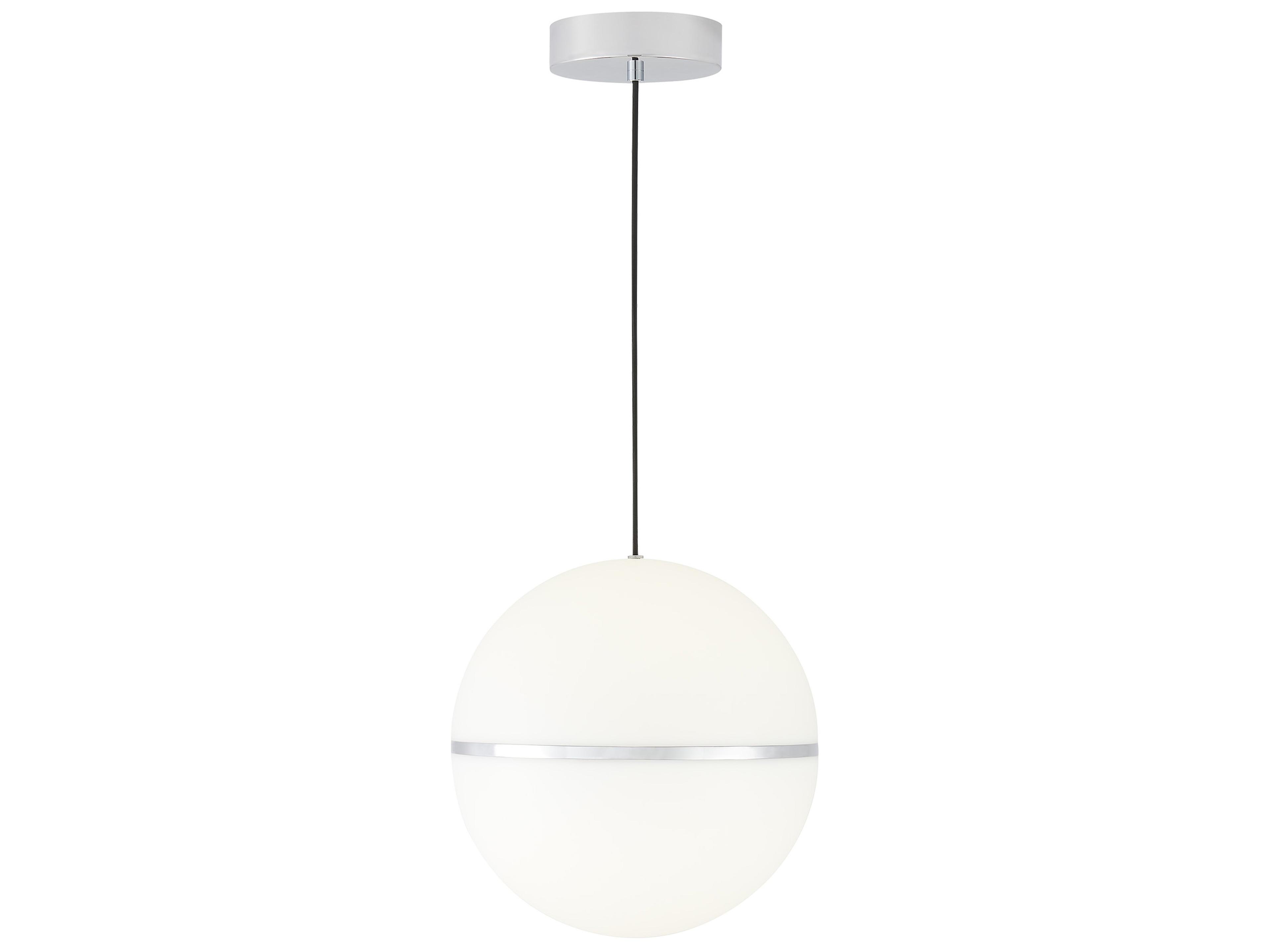 Hanea 1-Light Chrome Globe Pendant