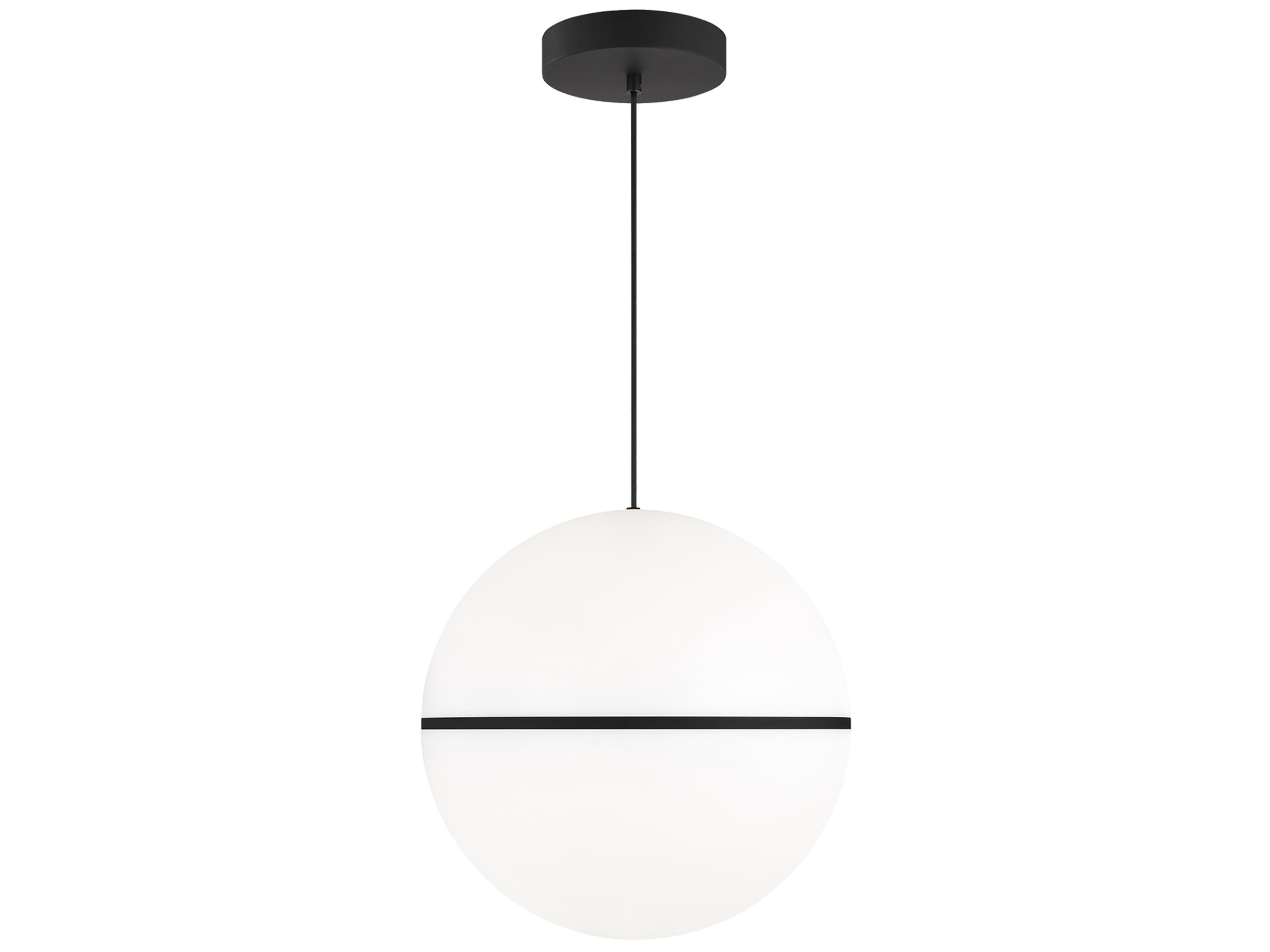 Hanea 1-Light Nightshade Black Globe Pendant