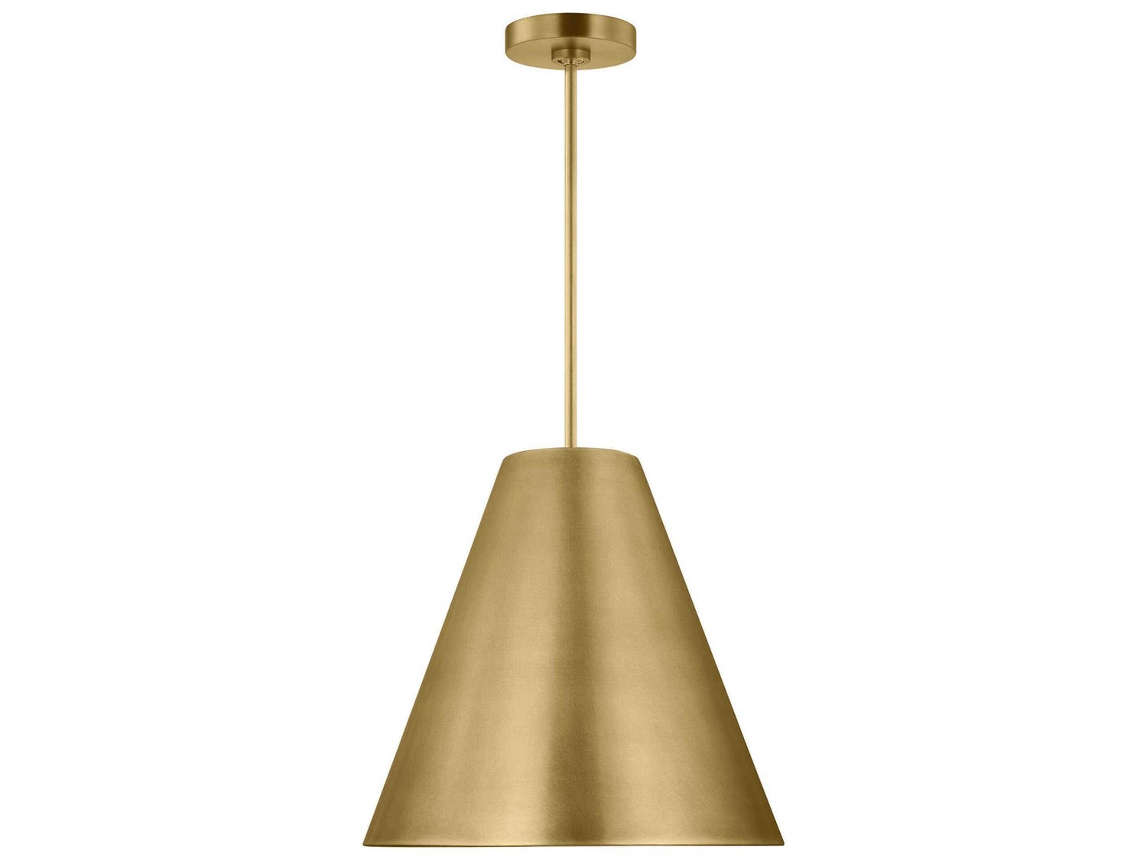 Visual Comfort Modern Joni 1-Light Plated Brass Pendant