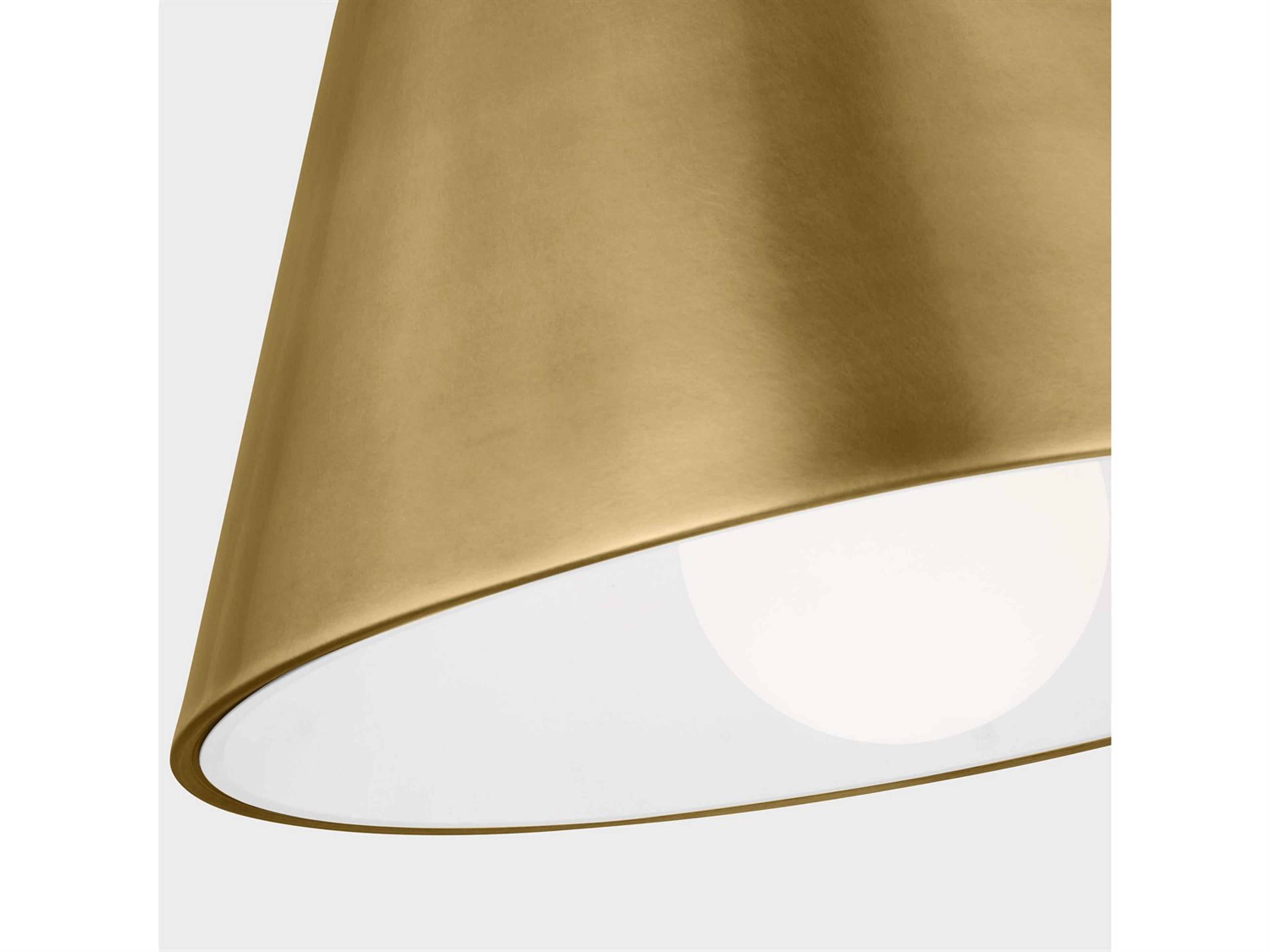 Visual Comfort Modern Joni 1-Light Plated Brass Pendant