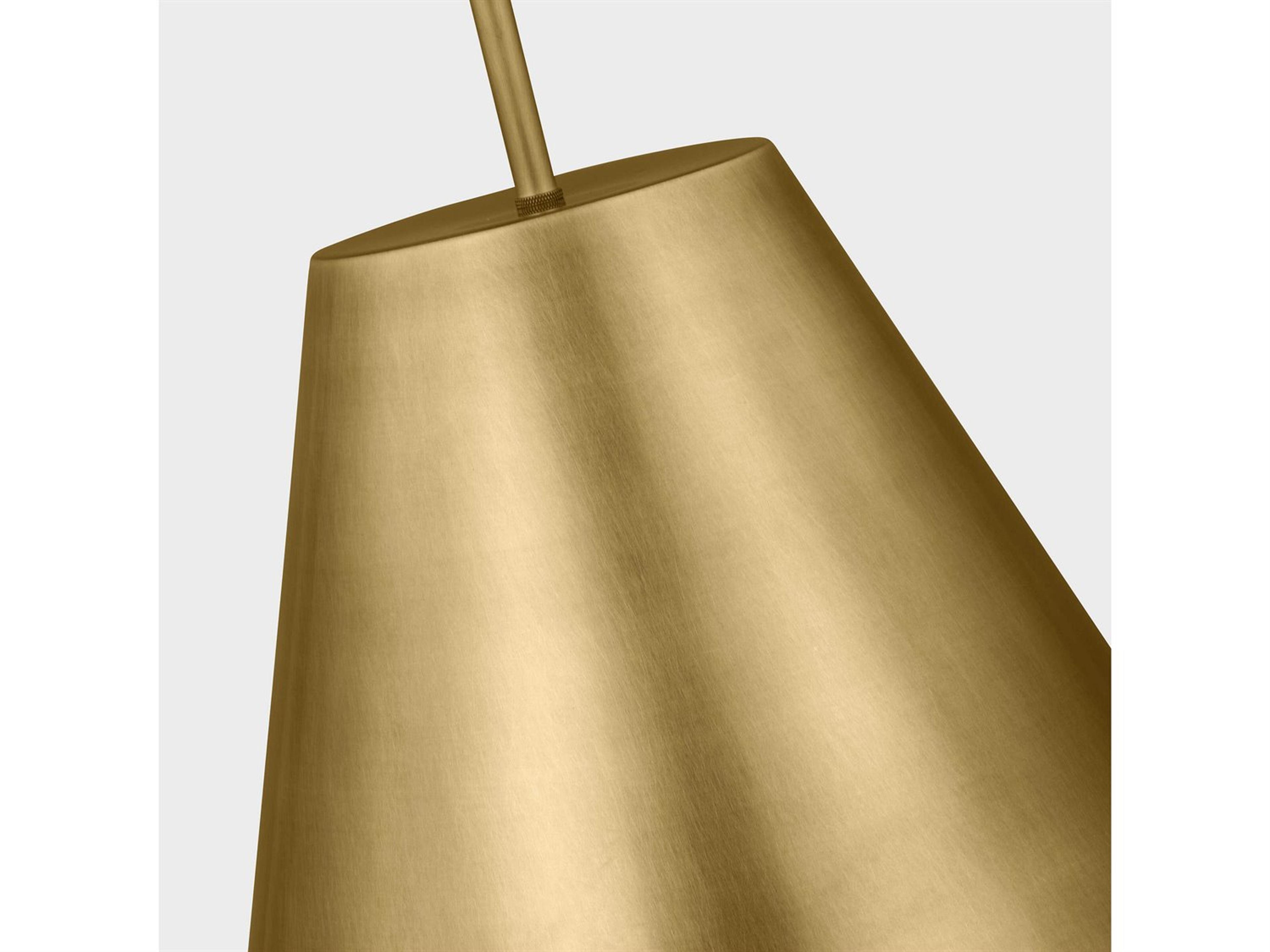 Visual Comfort Modern Joni 1-Light Plated Brass Pendant