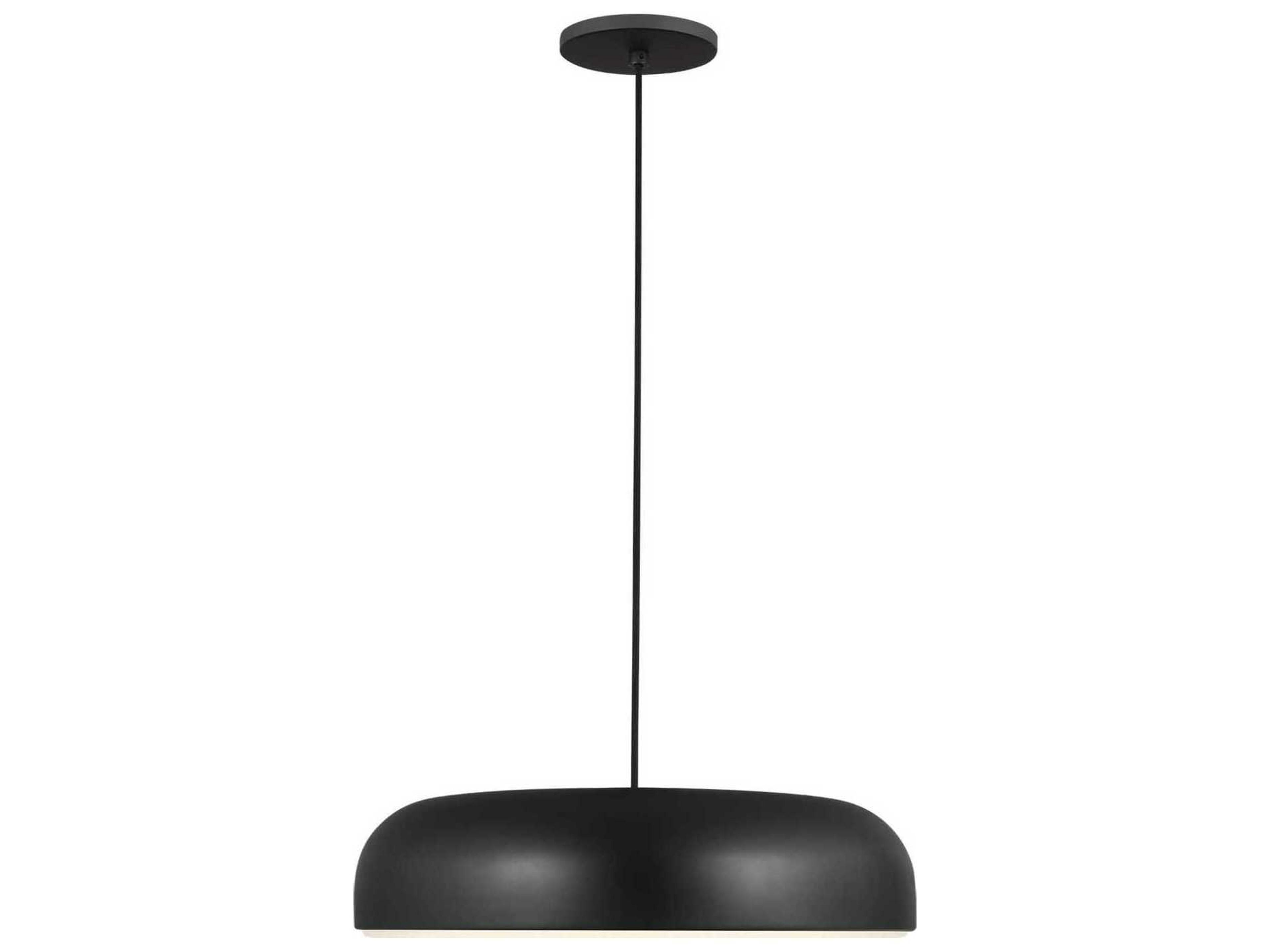 Kosa 18 Inch LED Pendant in Nightshade Black