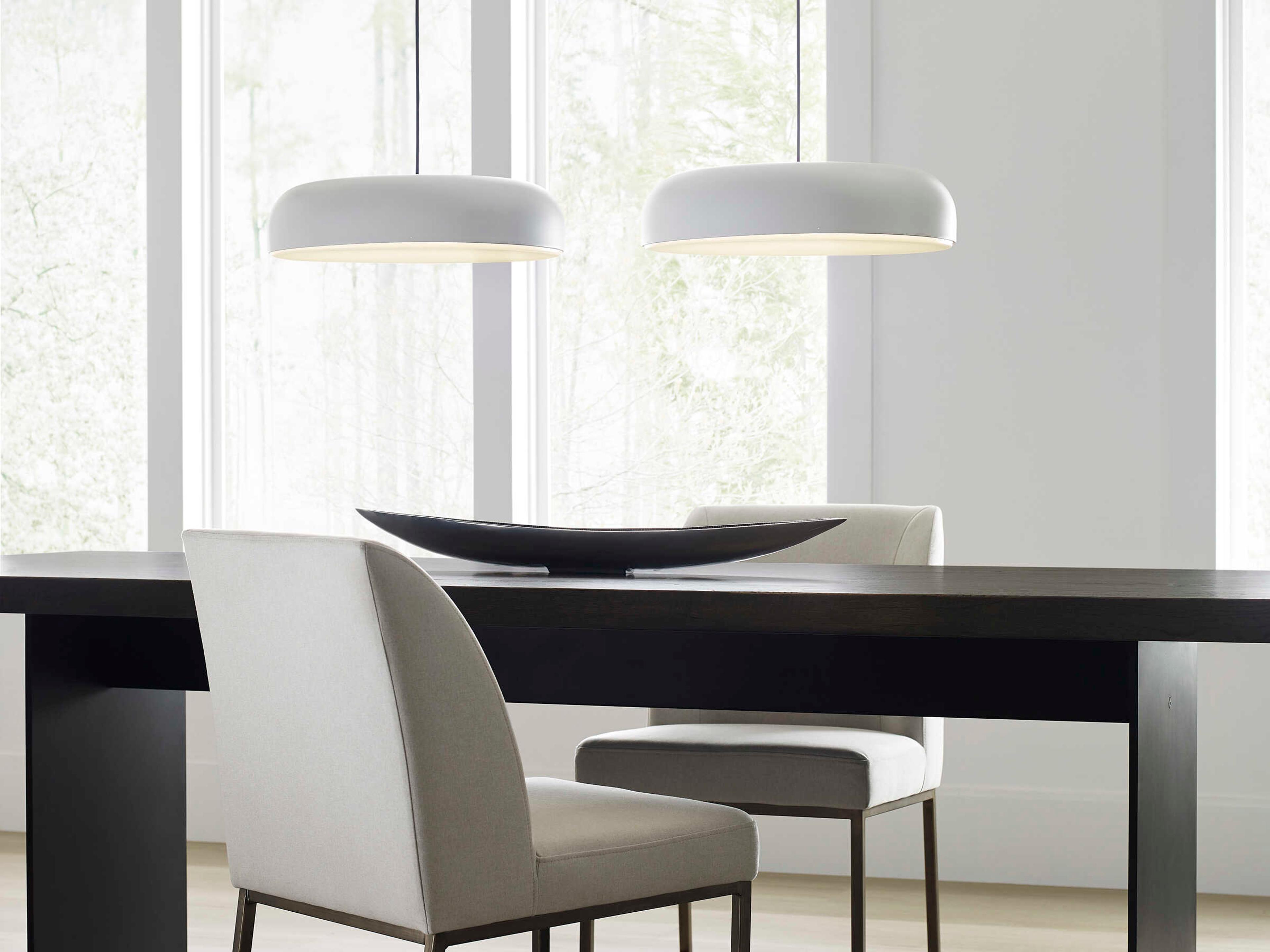 Visual Comfort Modern Kosa 1-Light Matte White Pendant