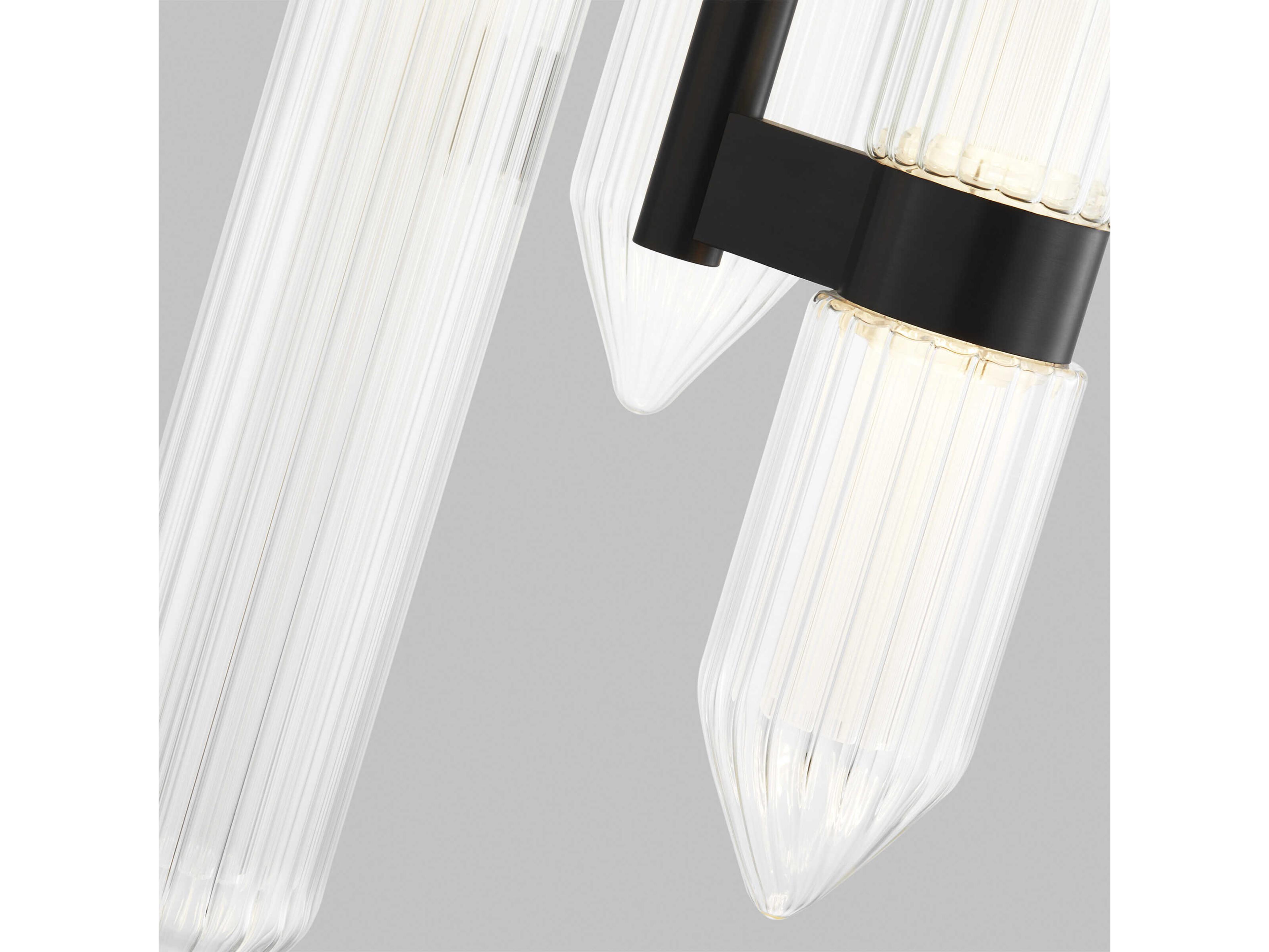 Visual Comfort Modern Langston 3-Light Plated Dark Bronze Mini Pendant