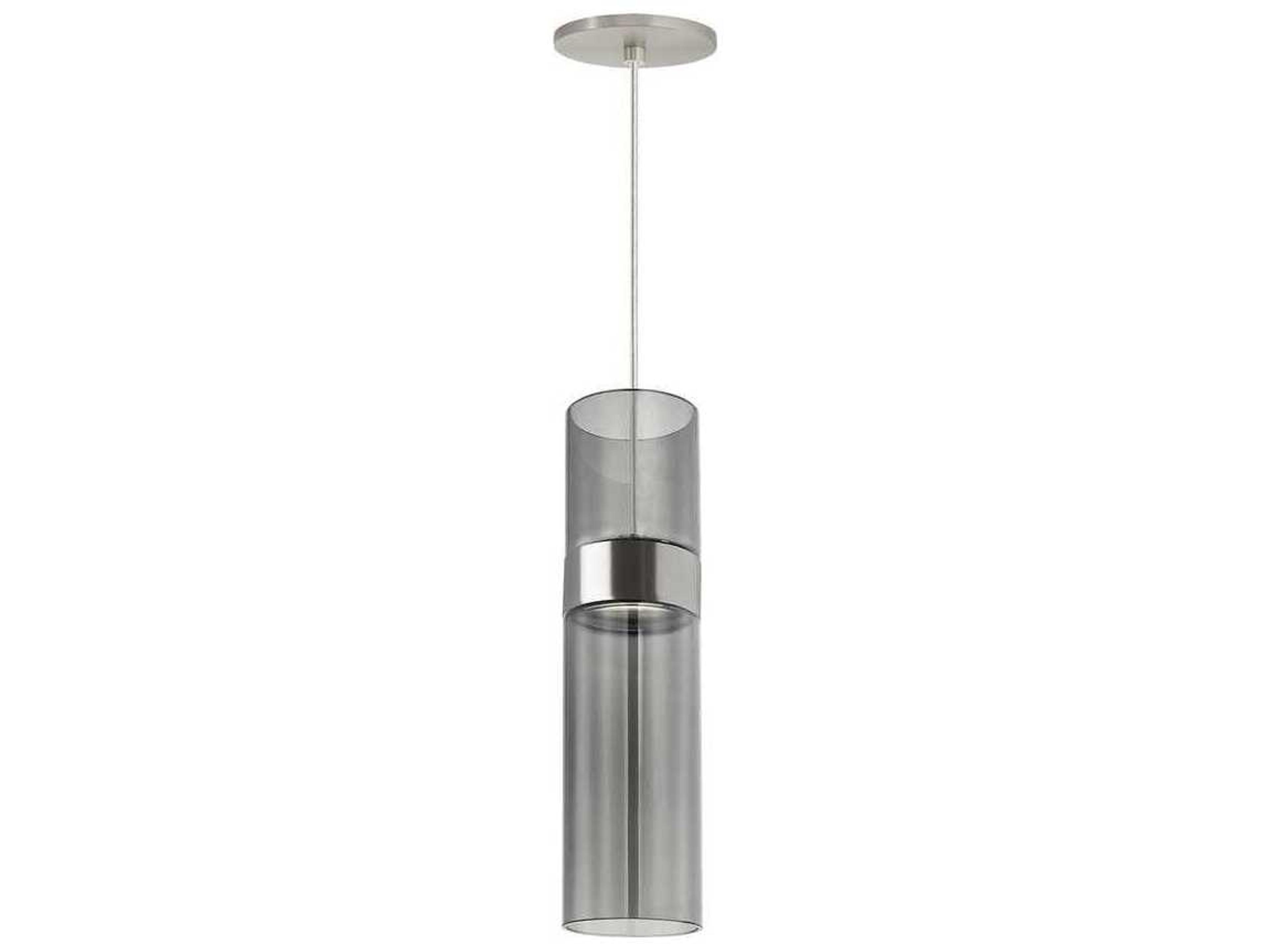 Manette 1-Light Satin Nickel Cylinder Mini Pendant