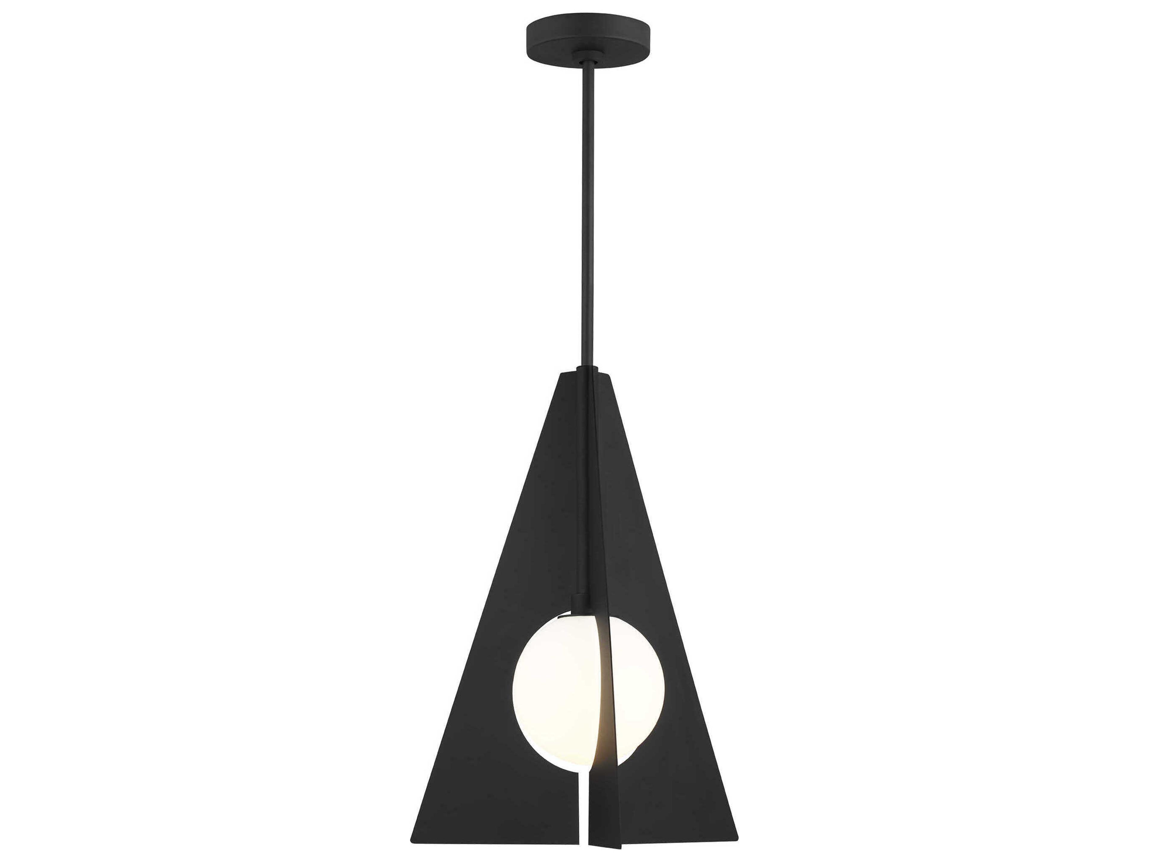 Orbel Nightshade Black Geometric Pendant