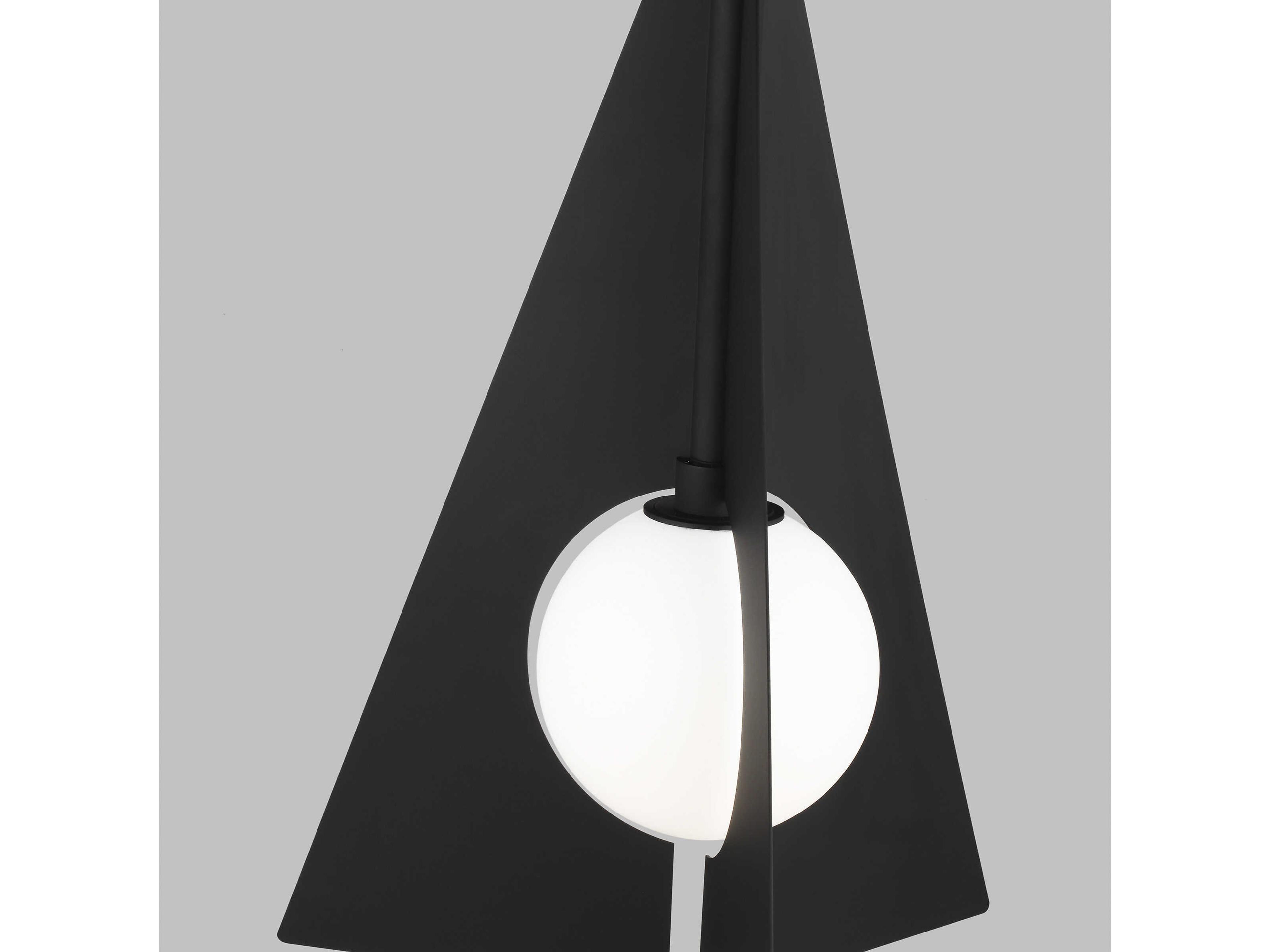 Visual Comfort Modern Orbel Nightshade Black Geometric Pendant