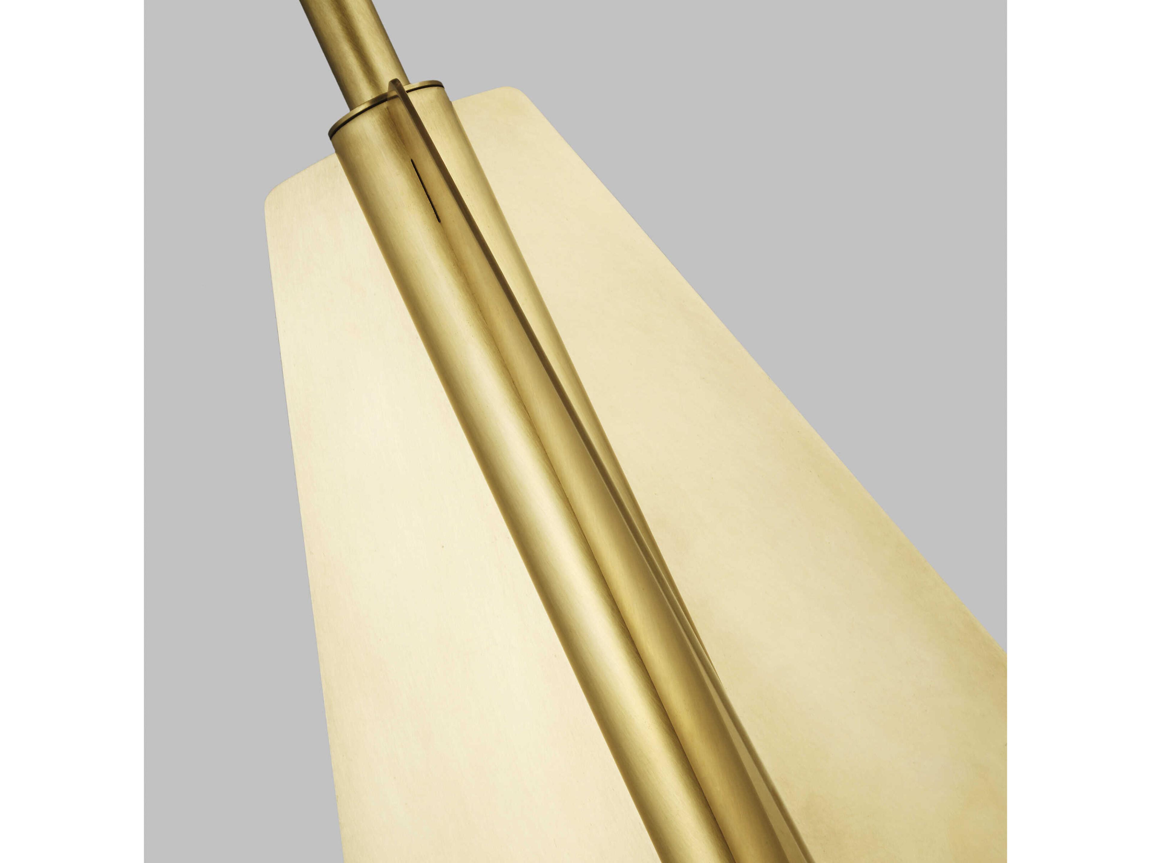 Visual Comfort Modern Orbel Natural Brass Geometric Pendant