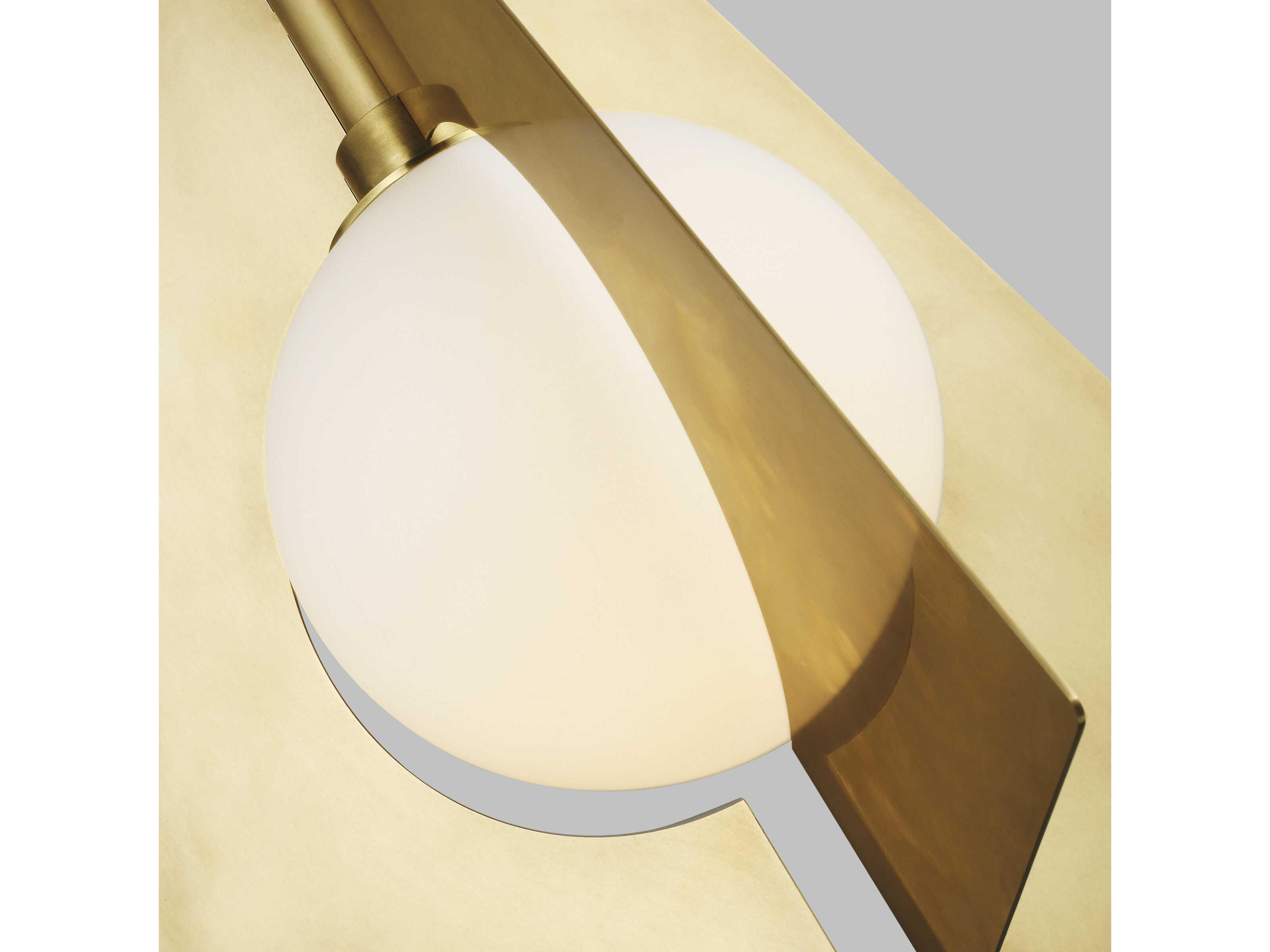 Visual Comfort Modern Orbel Natural Brass Geometric Pendant